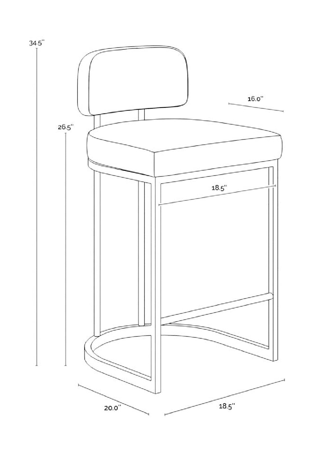 Modern European furniture - Two-Toned Counter Stool - www.oroa.com | Oroa.com