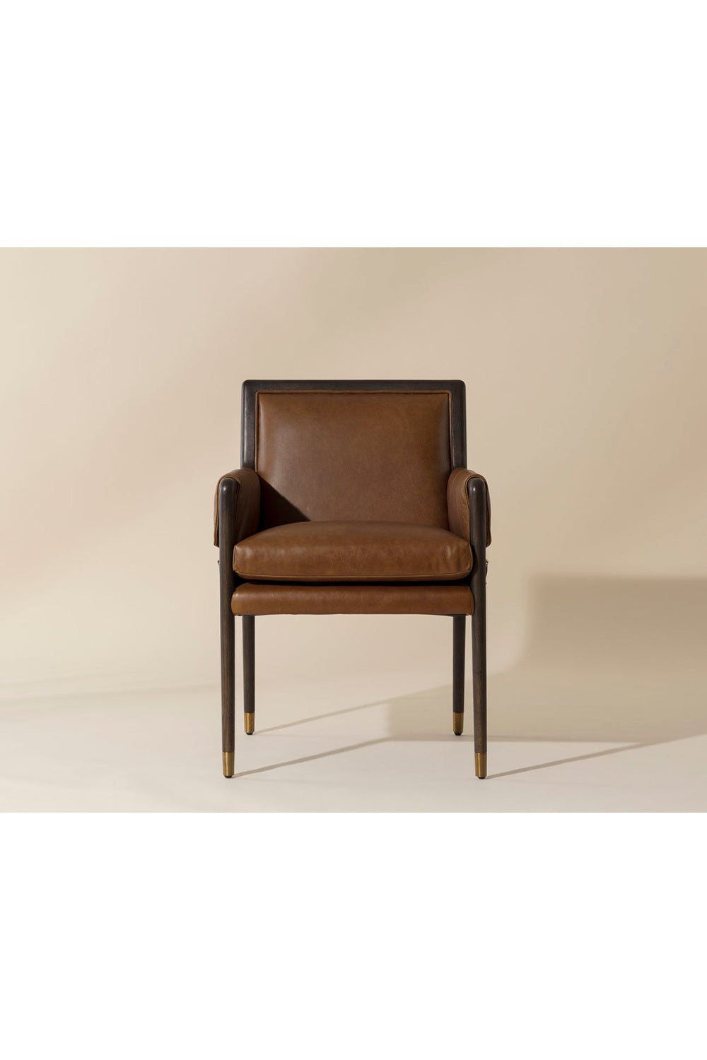 Modern European furniture - Buckle Flap Leather Dining Armchair - www.oroa.com | Oroa.com