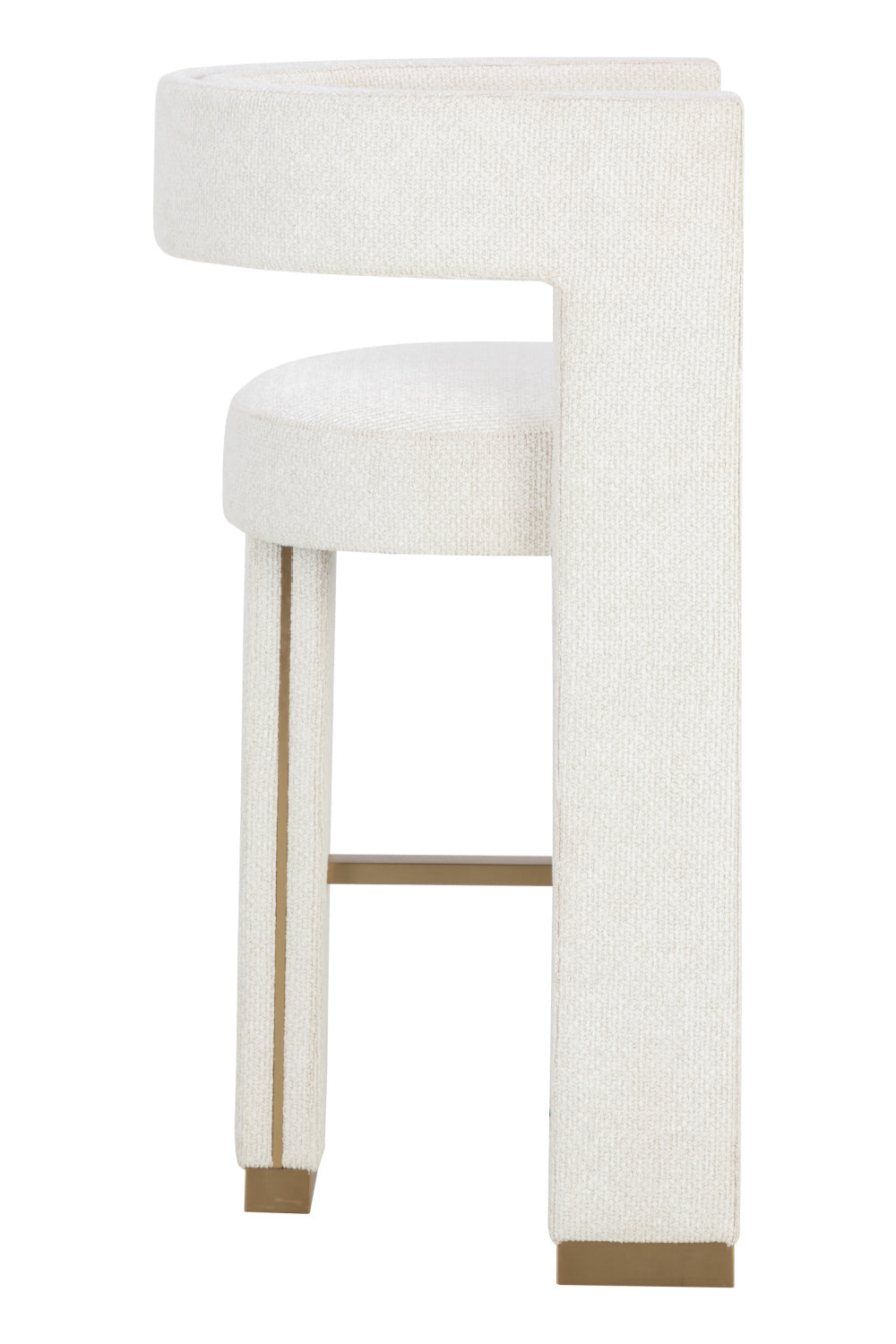 Modern European furniture - White 3-Legged Bar Stool - www.oroa.com | Oroa.com