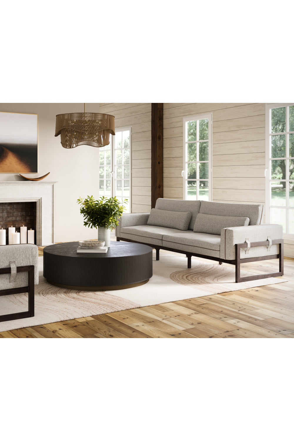 Modern European furniture - Reeded Oak Coffee Table - www.oroa.com | Oroa.com