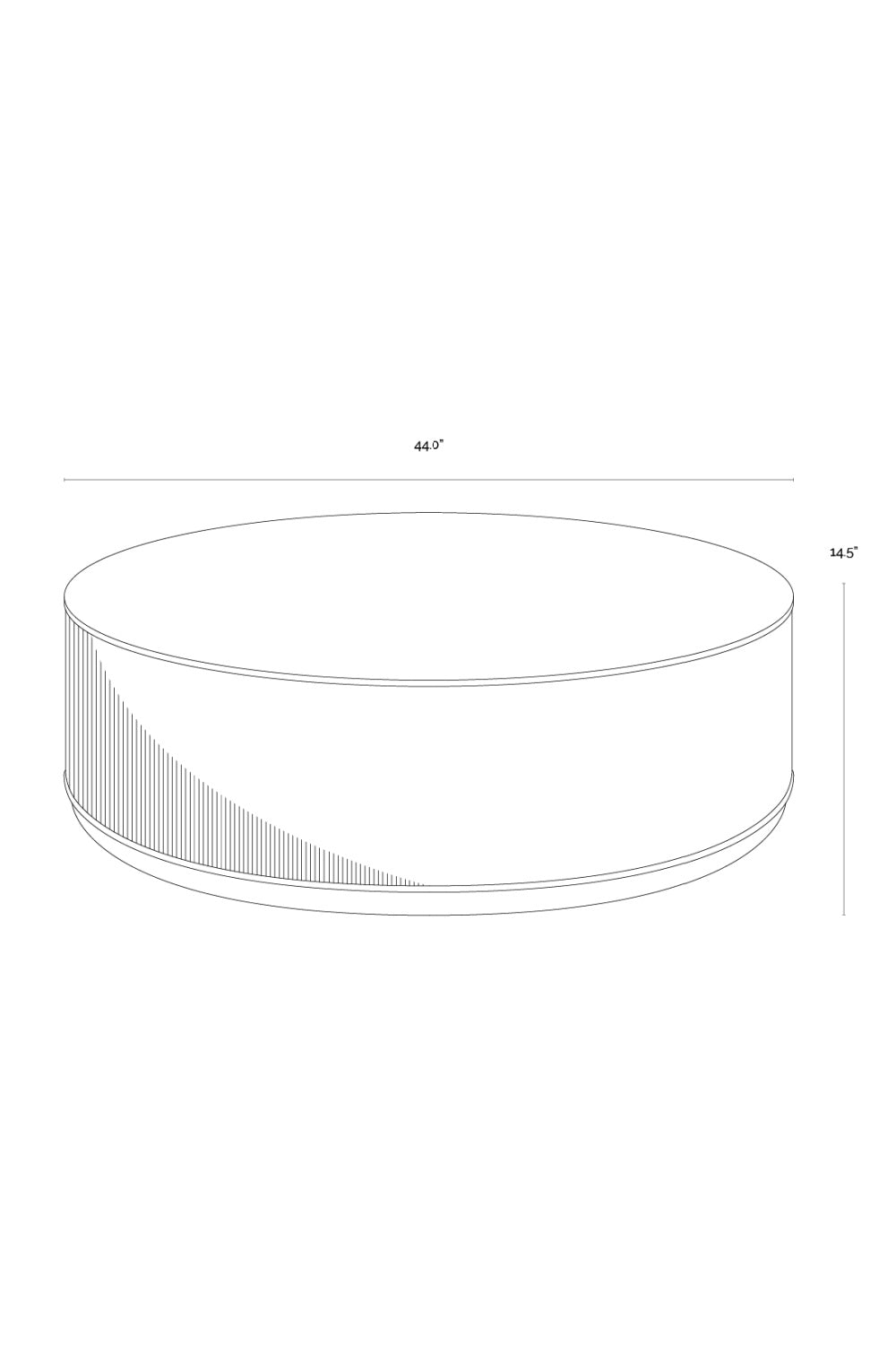 Modern European furniture - Reeded Oak Coffee Table - www.oroa.com | Oroa.com