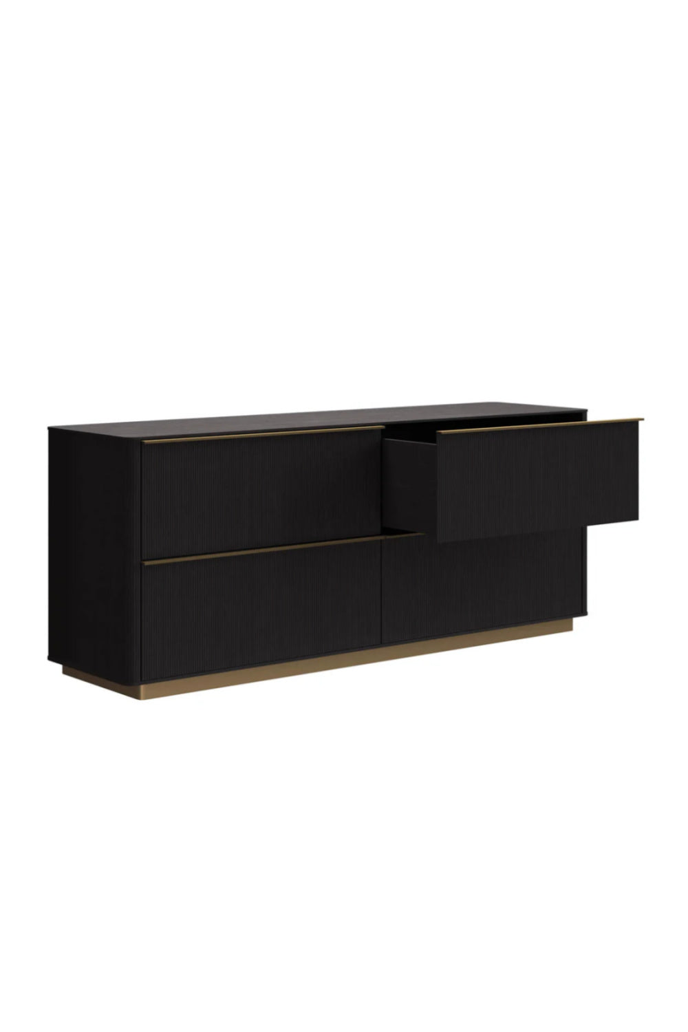 Modern European furniture - Reeded Oak 4-Drawer Dresser - www.oroa.com | Oroa.com