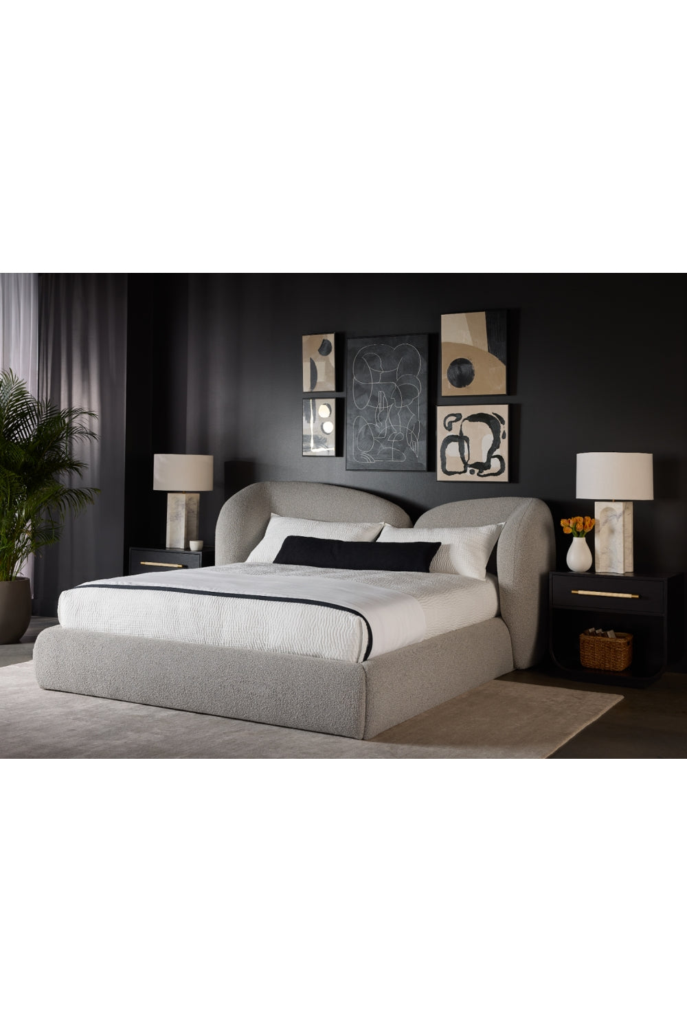 Modern European furniture - White Marble Arched Table Lamp - www.oroa.com | Oroa.com