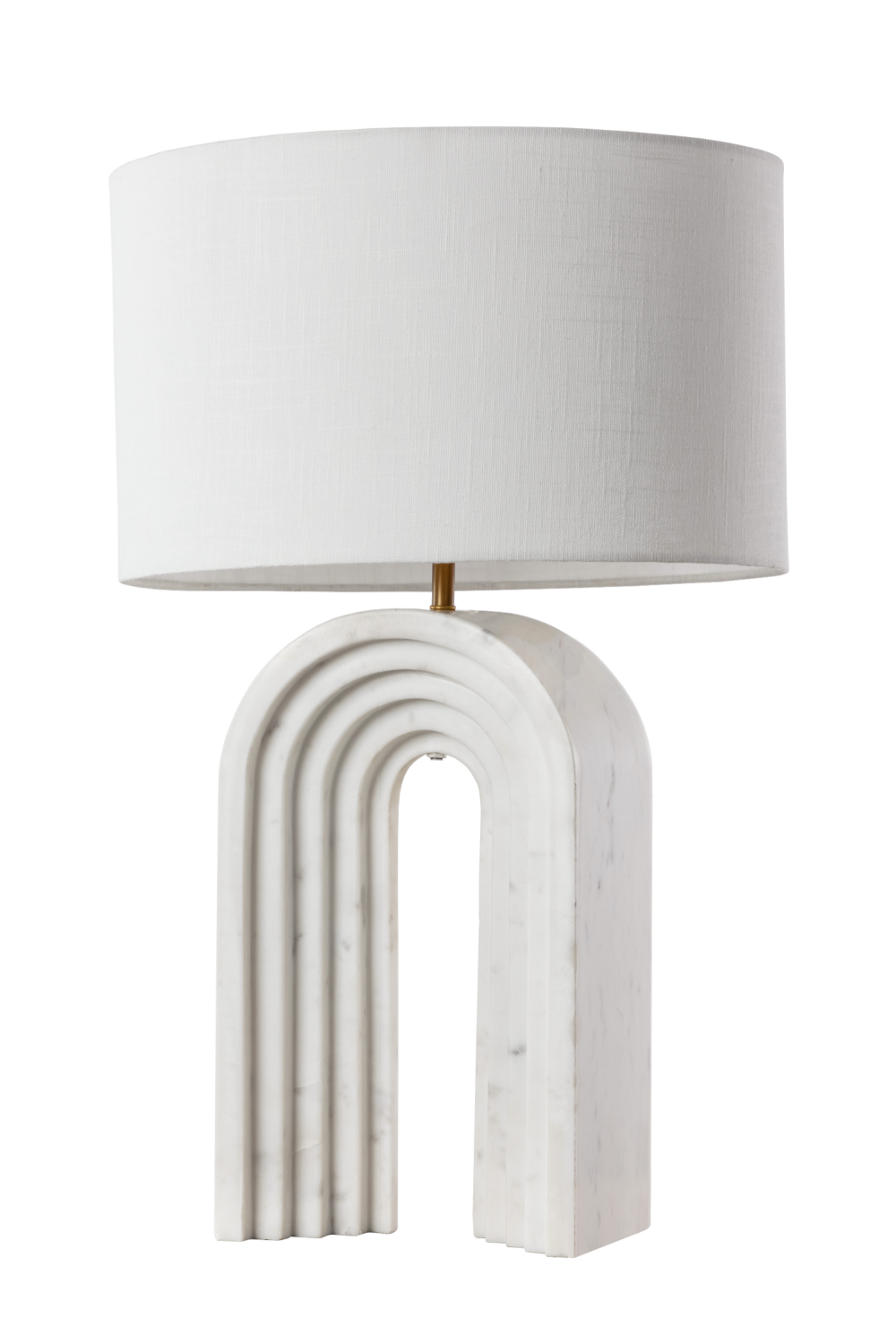 Modern European furniture - Arched White Marble Table Lamp - www.oroa.com | Oroa.com