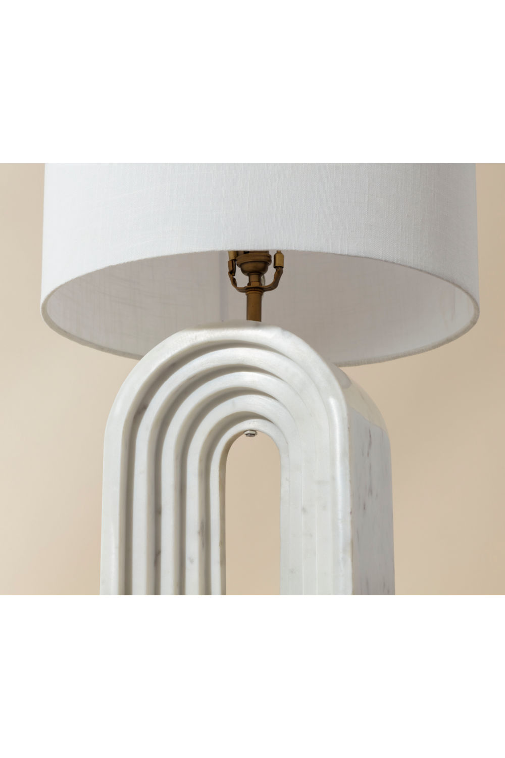 Modern European furniture - Arched White Marble Table Lamp - www.oroa.com | Oroa.com