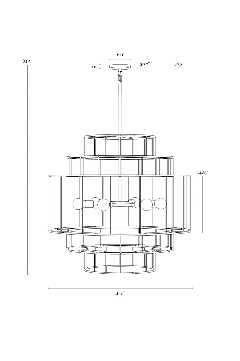 Modern European furniture - Tiered Jute Chandelier - www.oroa.com | Oroa.com