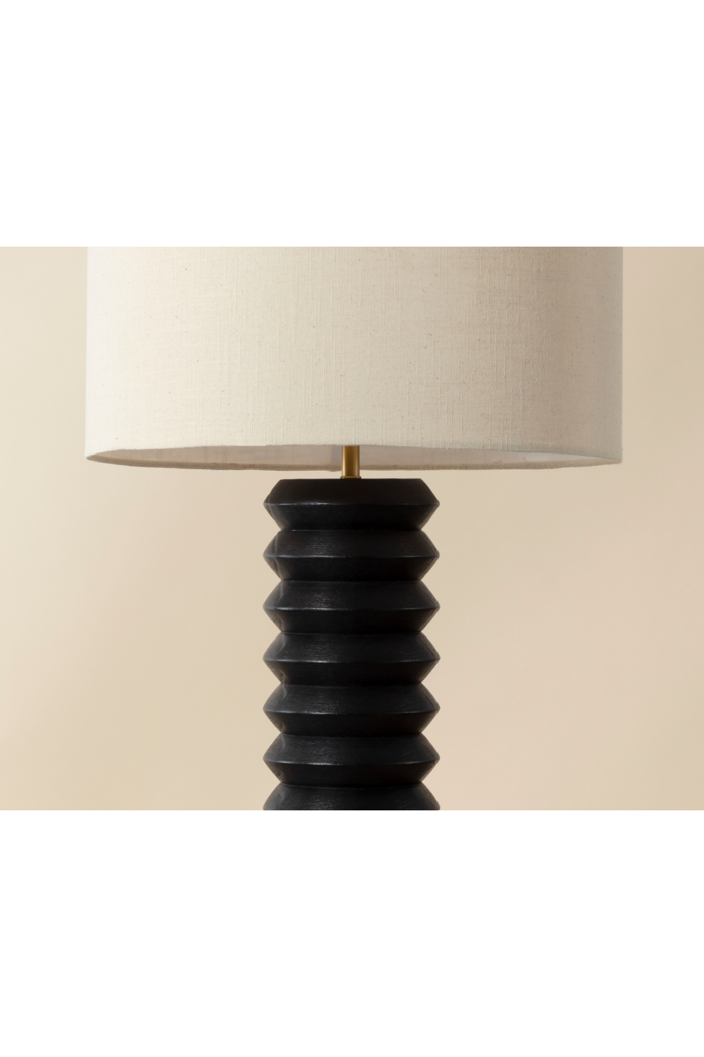 Modern European furniture - Black Wooden Base Table Lamp - www.oroa.com | Oroa.com