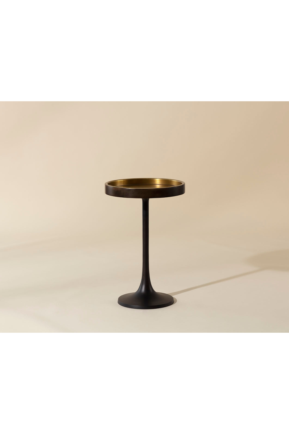 Round Bronze End Table Modern European furniture - www.oroa.com | Oroa.com