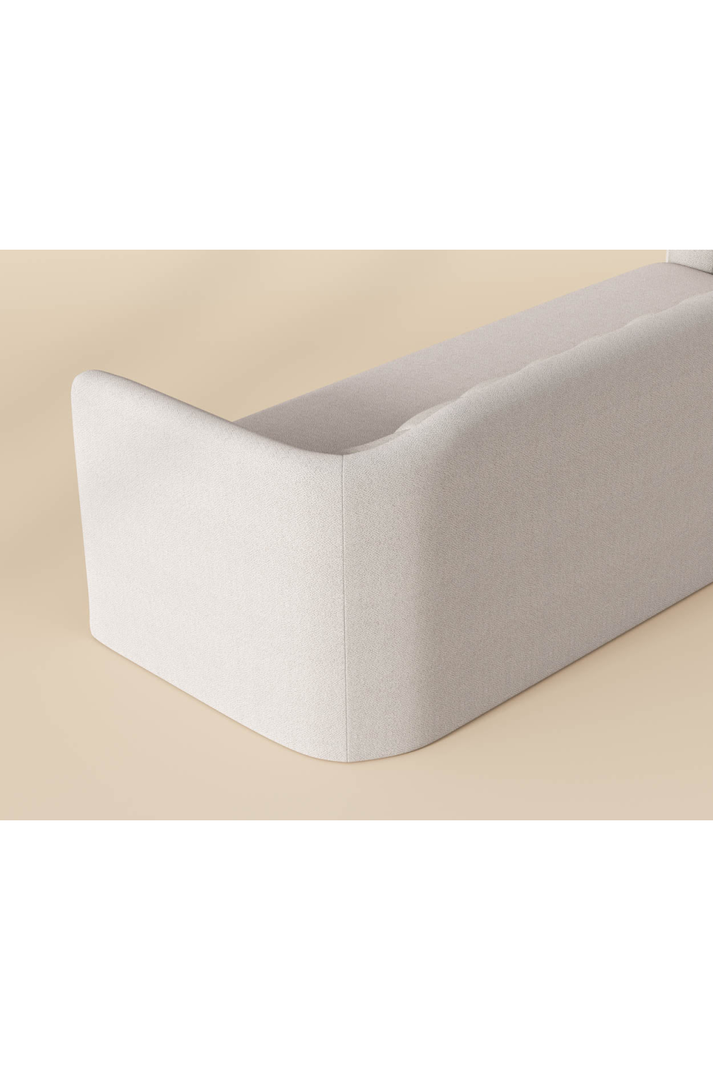 Modern European furniture - Vertical-Tufted Cream Sofa - www.oroa.com | Oroa.com