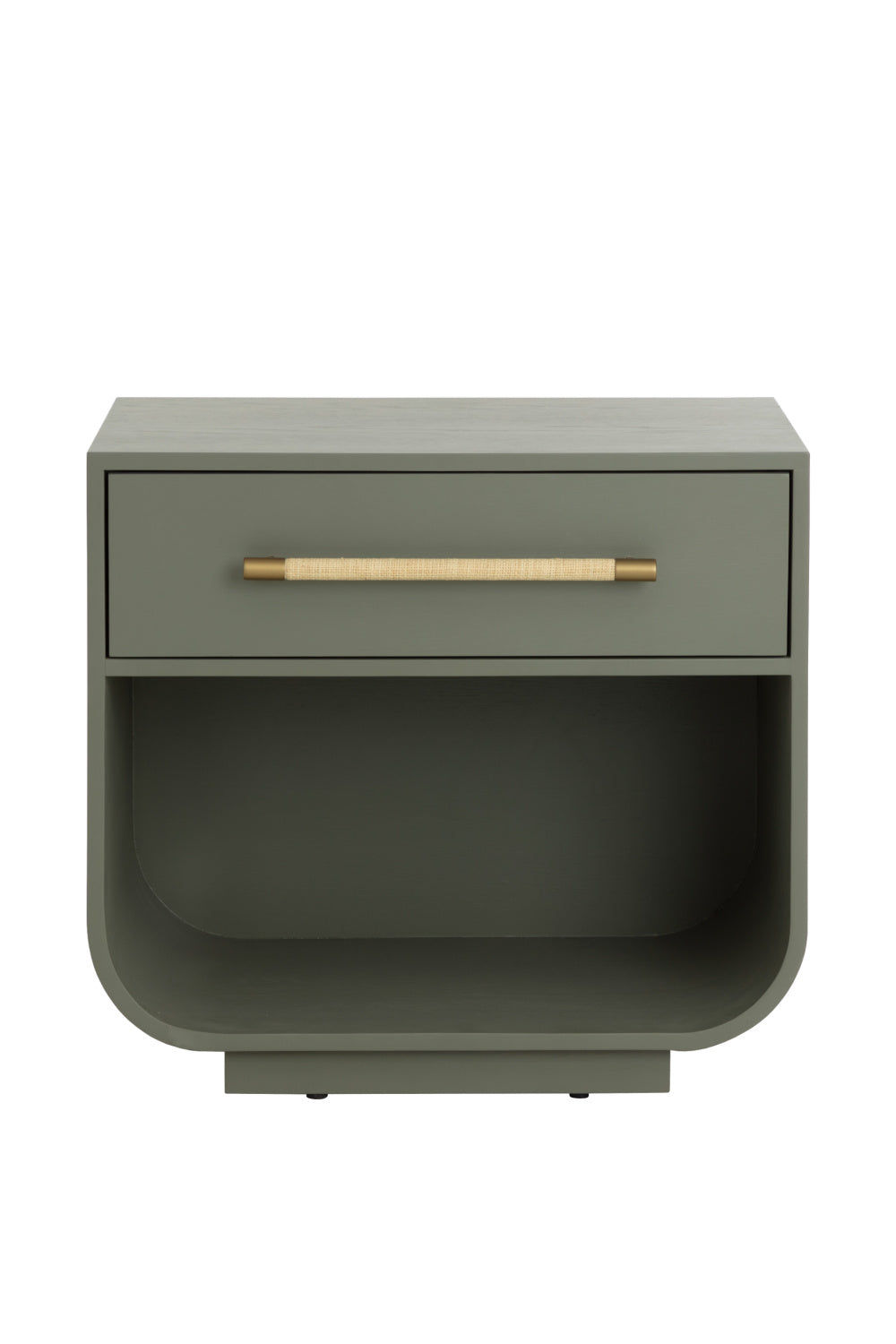Modern European furniture - Modern Oak Curved Nightstand - www.oroa.com | Oroa.com