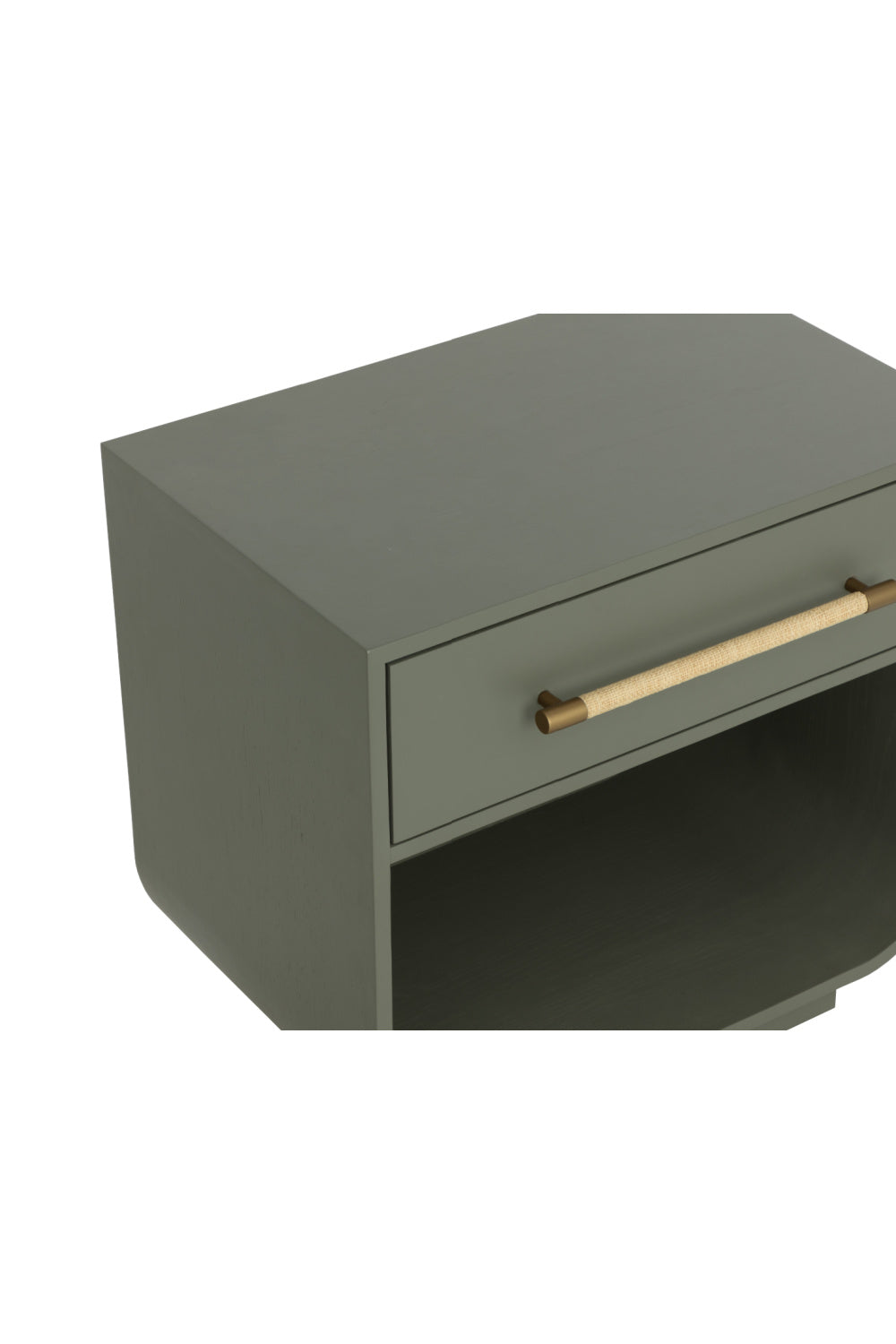 Modern European furniture - Modern Oak Curved Nightstand - www.oroa.com | Oroa.com