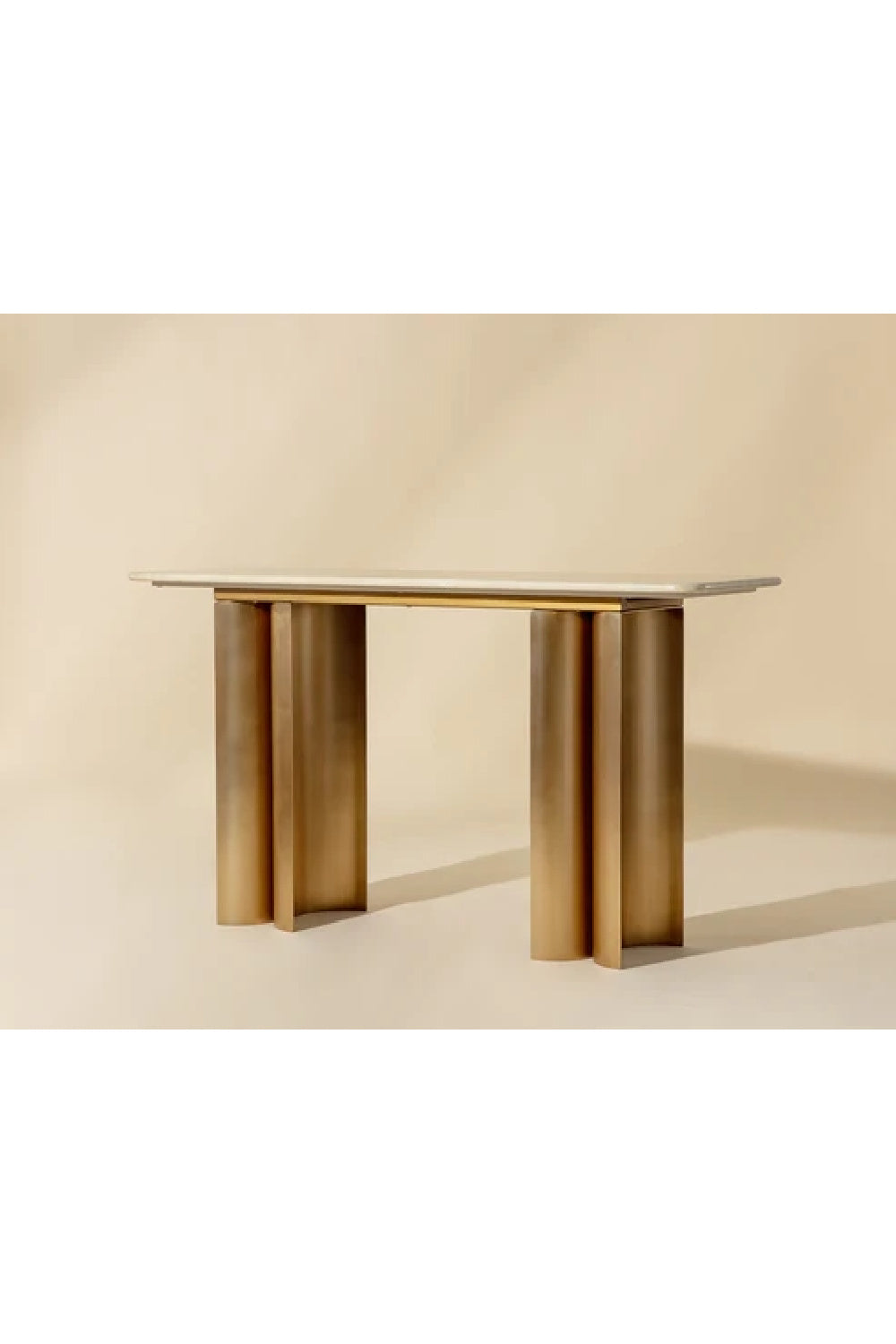 Cream Marble Console Table | Oroa.com