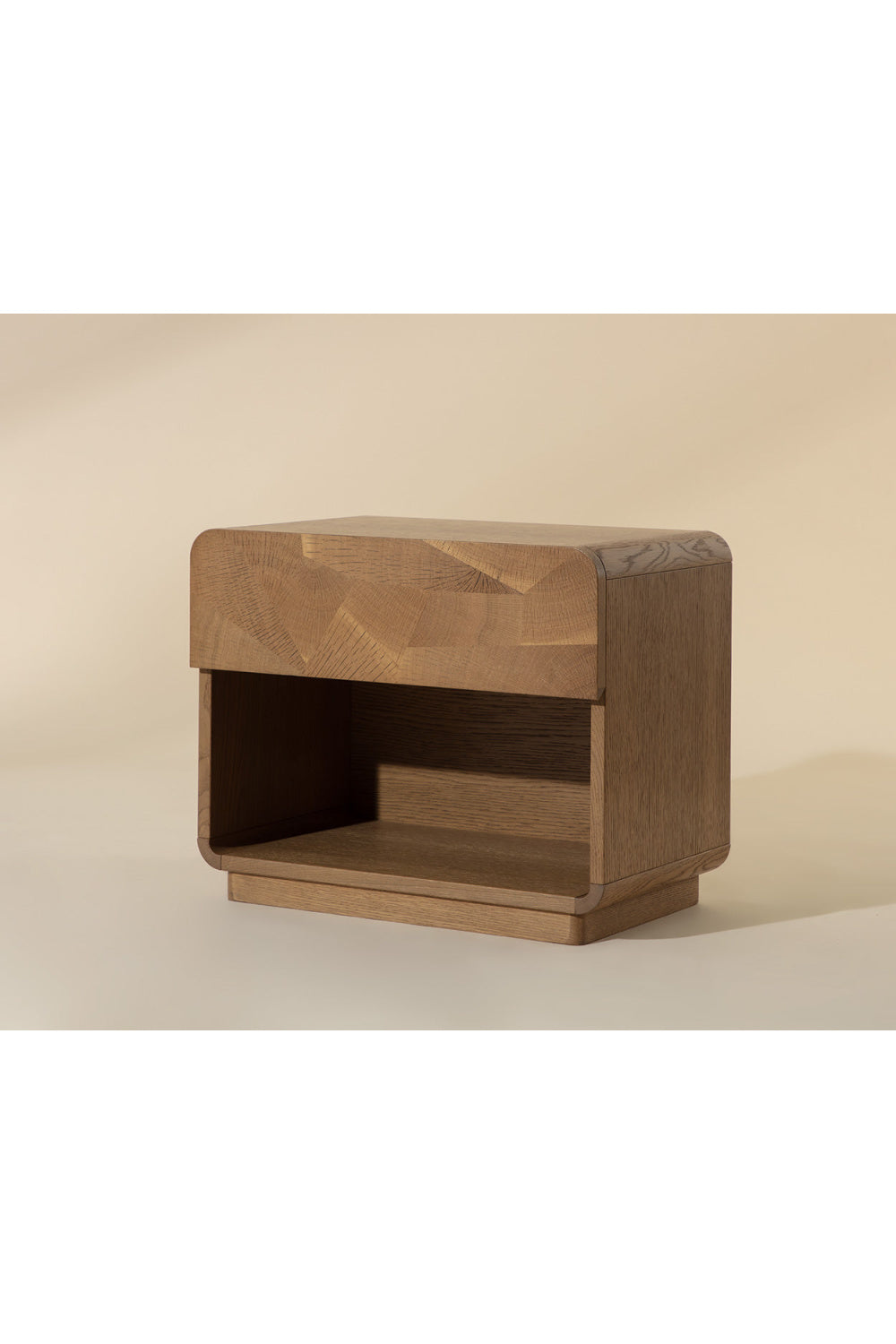Modern European furniture - Oak Mosaic 1-Drawer Nightstand - www.oroa.com | Oroa.com