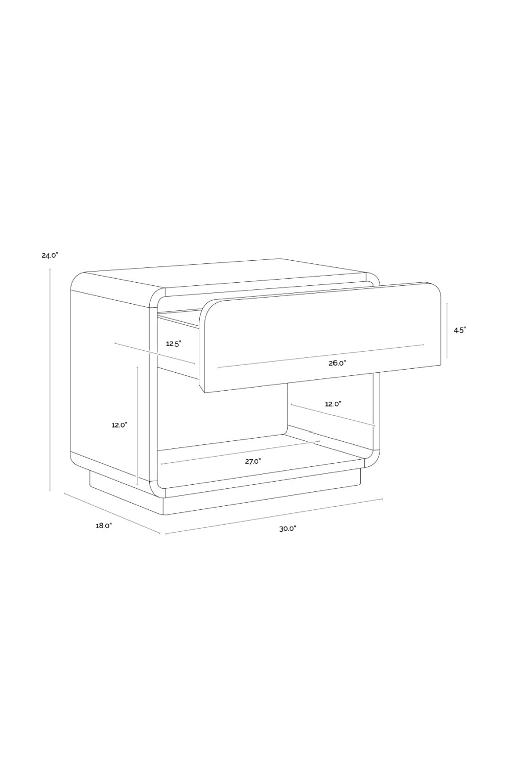 Modern European furniture - Oak Mosaic 1-Drawer Nightstand - www.oroa.com | Oroa.com