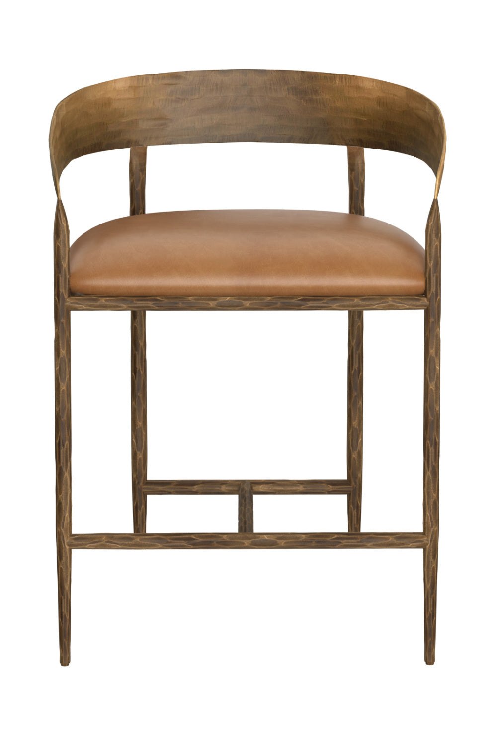Modern European furniture - Hammered Metal Counter Stool - www.oroa.com | Oroa.com