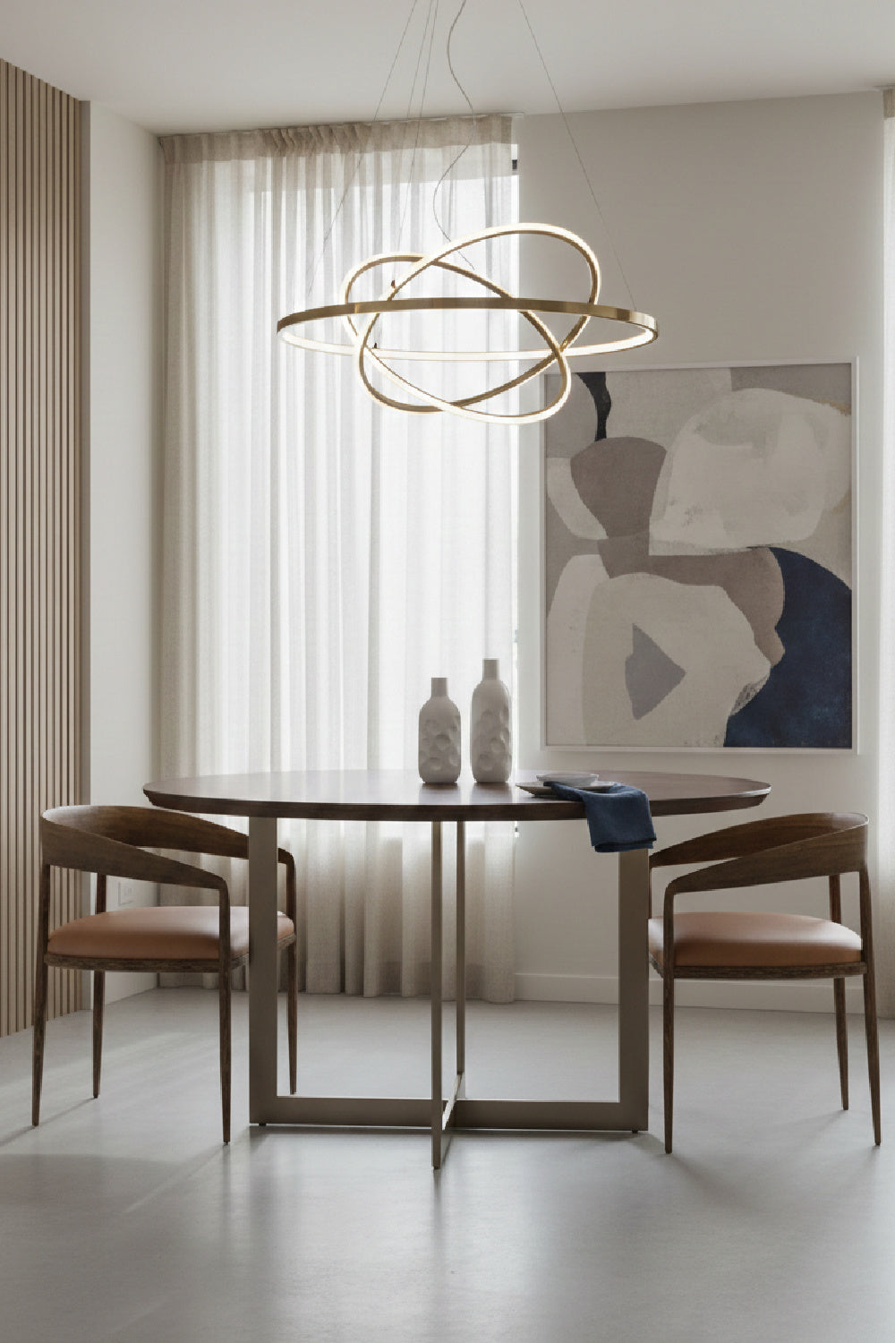 Modern European furniture - Antique Brass Framed Dining Chair - www.oroa.com | Oroa.com