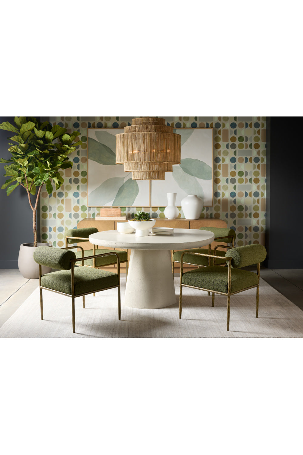 Modern European furniture - Iron Framed Green Dining Chair - www.oroa.com | Oroa.com