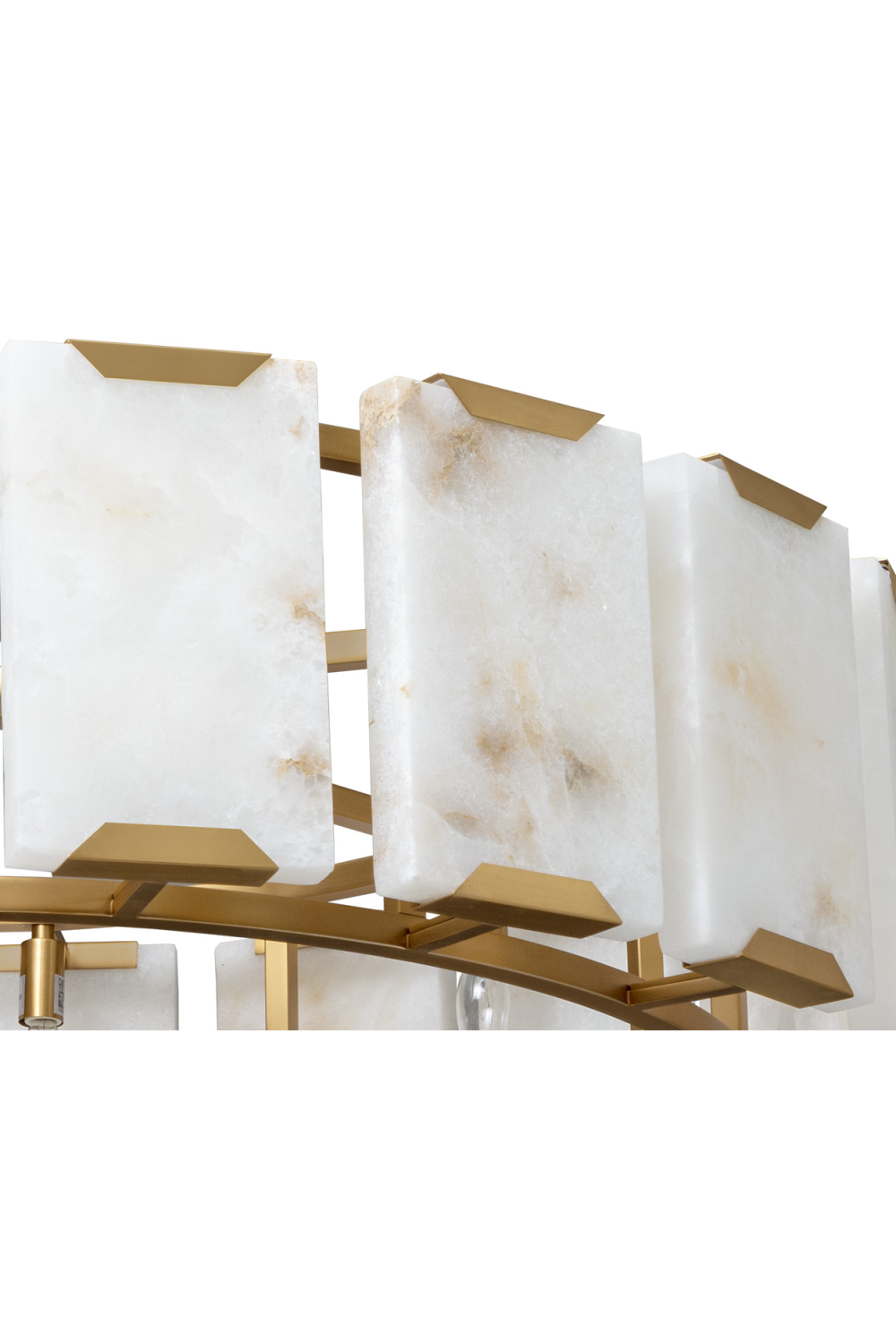 Modern European furniture - Alabaster Panels Chandelier - www.oroa.com | Oroa.com