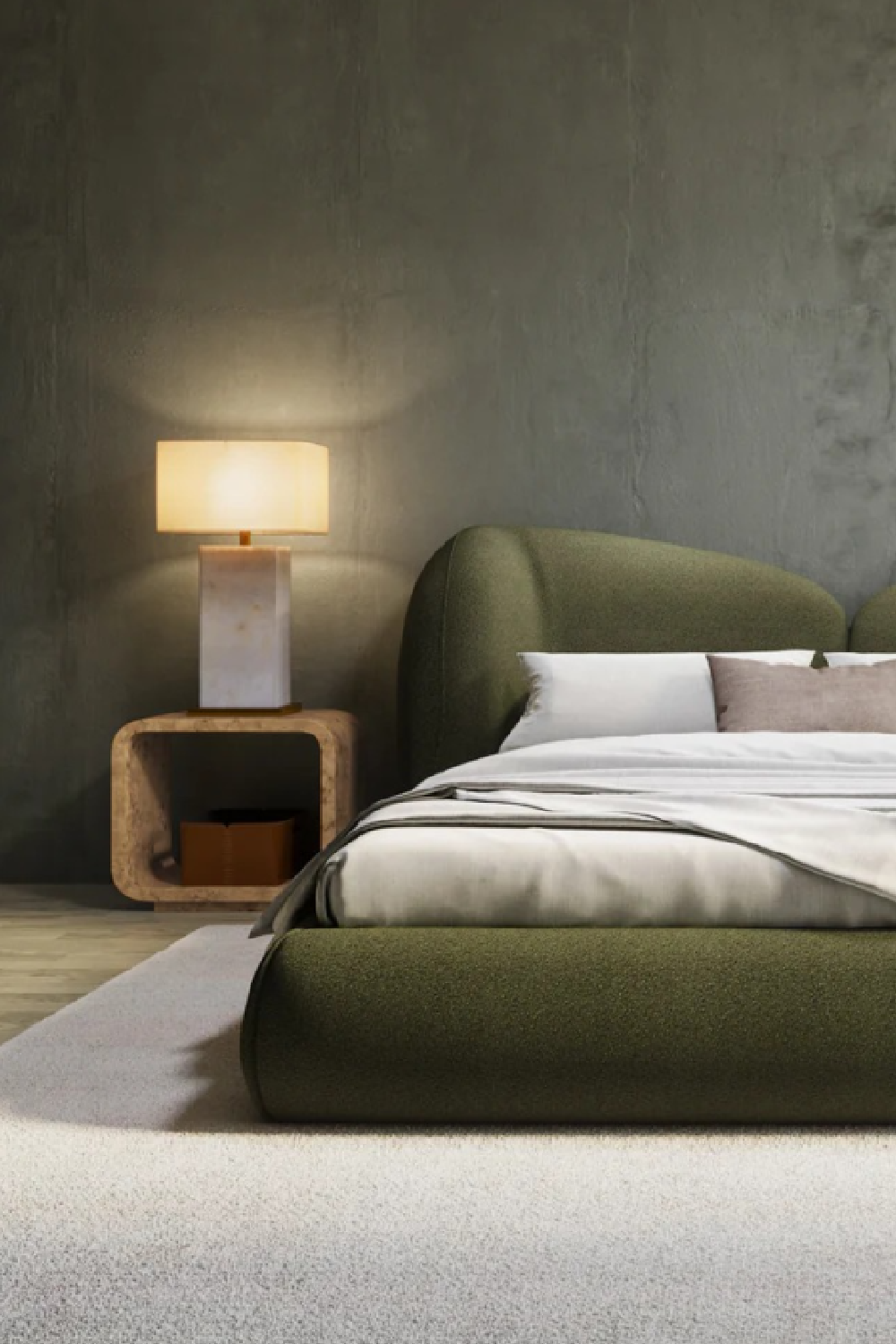 Modern European furniture - White Alabaster Table Lamp - www.oroa.com | Oroa.com