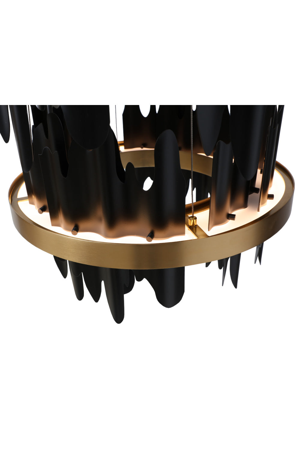 Modern European furniture - Black 3-Tier Chandelier - www.oroa.com | Oroa.com