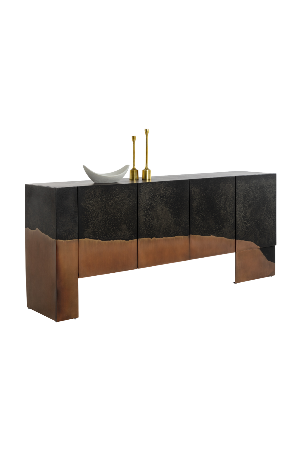 Modern European furniture - Copper Patina Accent Sideboard - www.oroa.com | Oroa.com