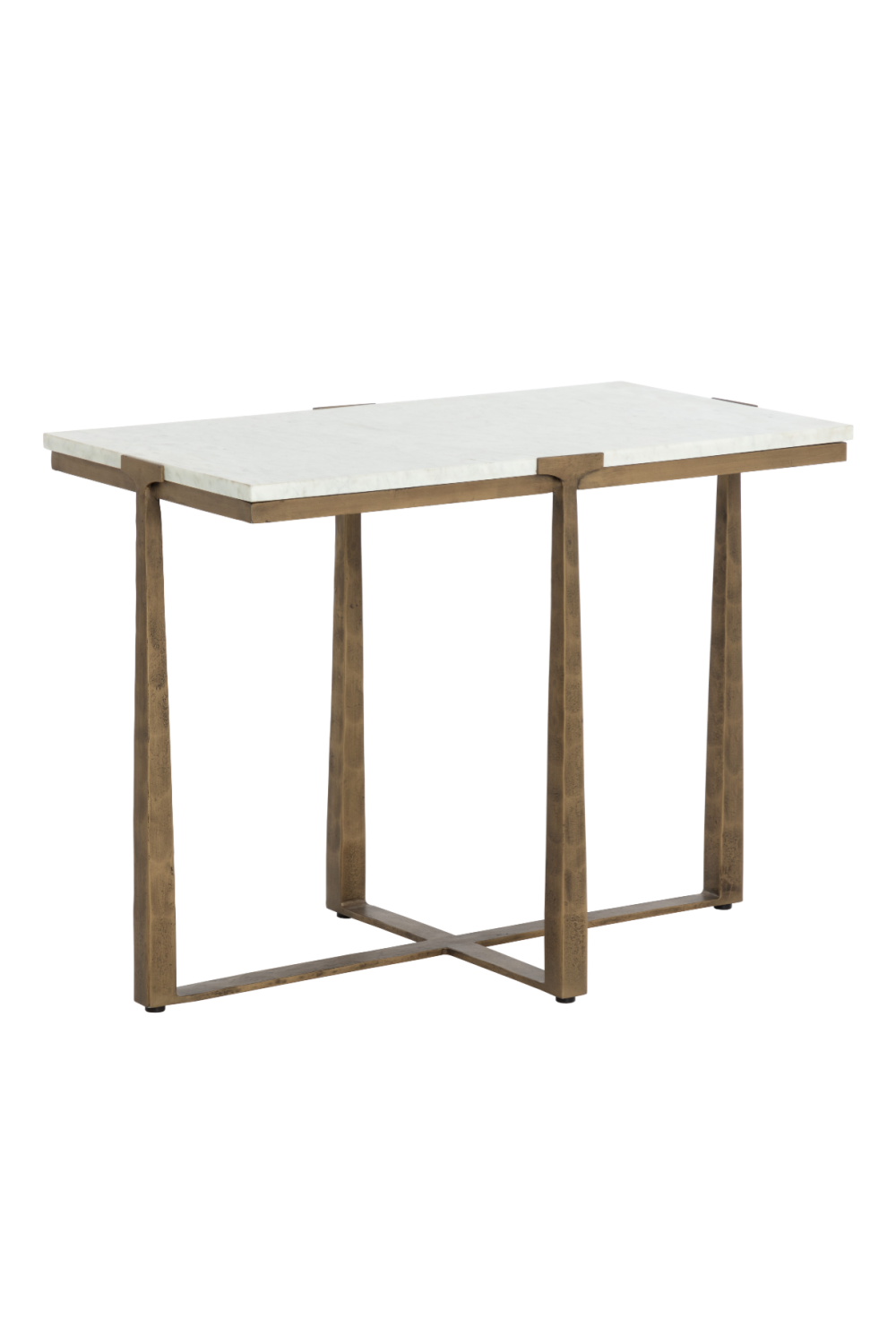 Modern European furniture - Rectangular White Marble Side Table - www.oroa.com | Oroa.com