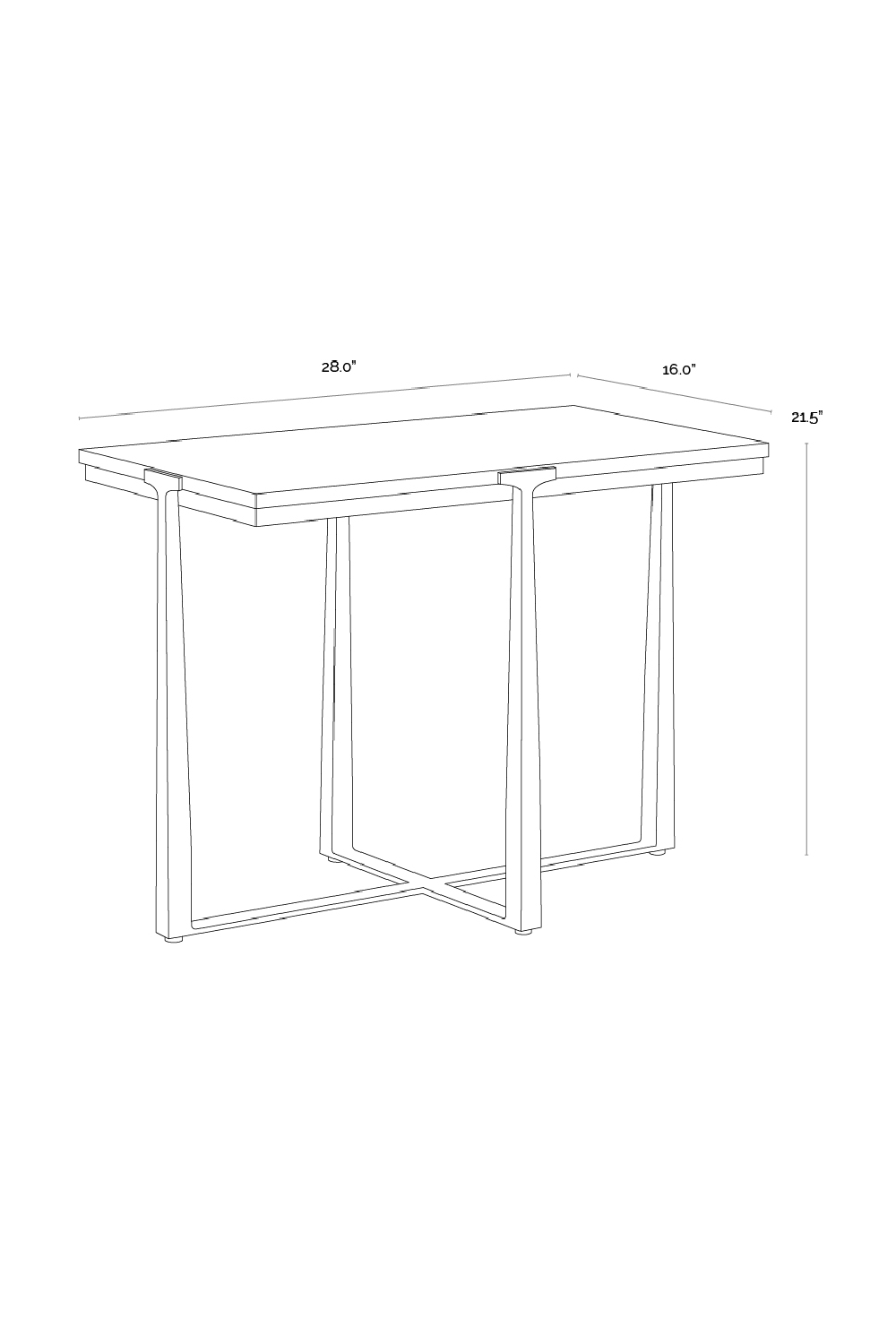 Modern European furniture - Rectangular White Marble Side Table - www.oroa.com | Oroa.com