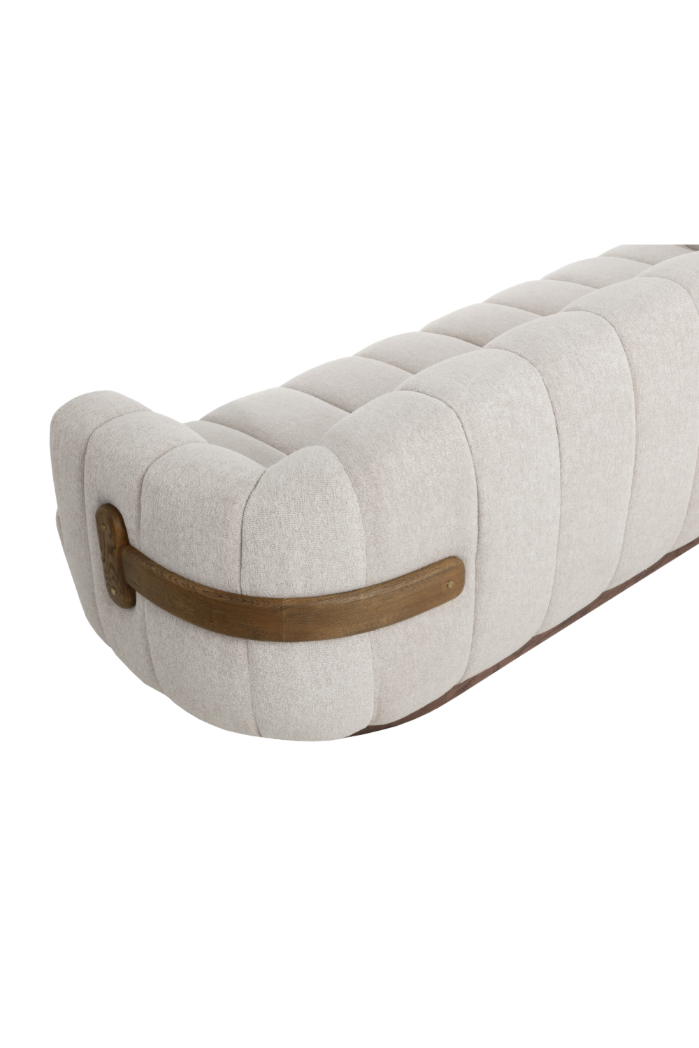 Modern European furniture - Channeled Cream Sofa - www.oroa.com | Oroa.com