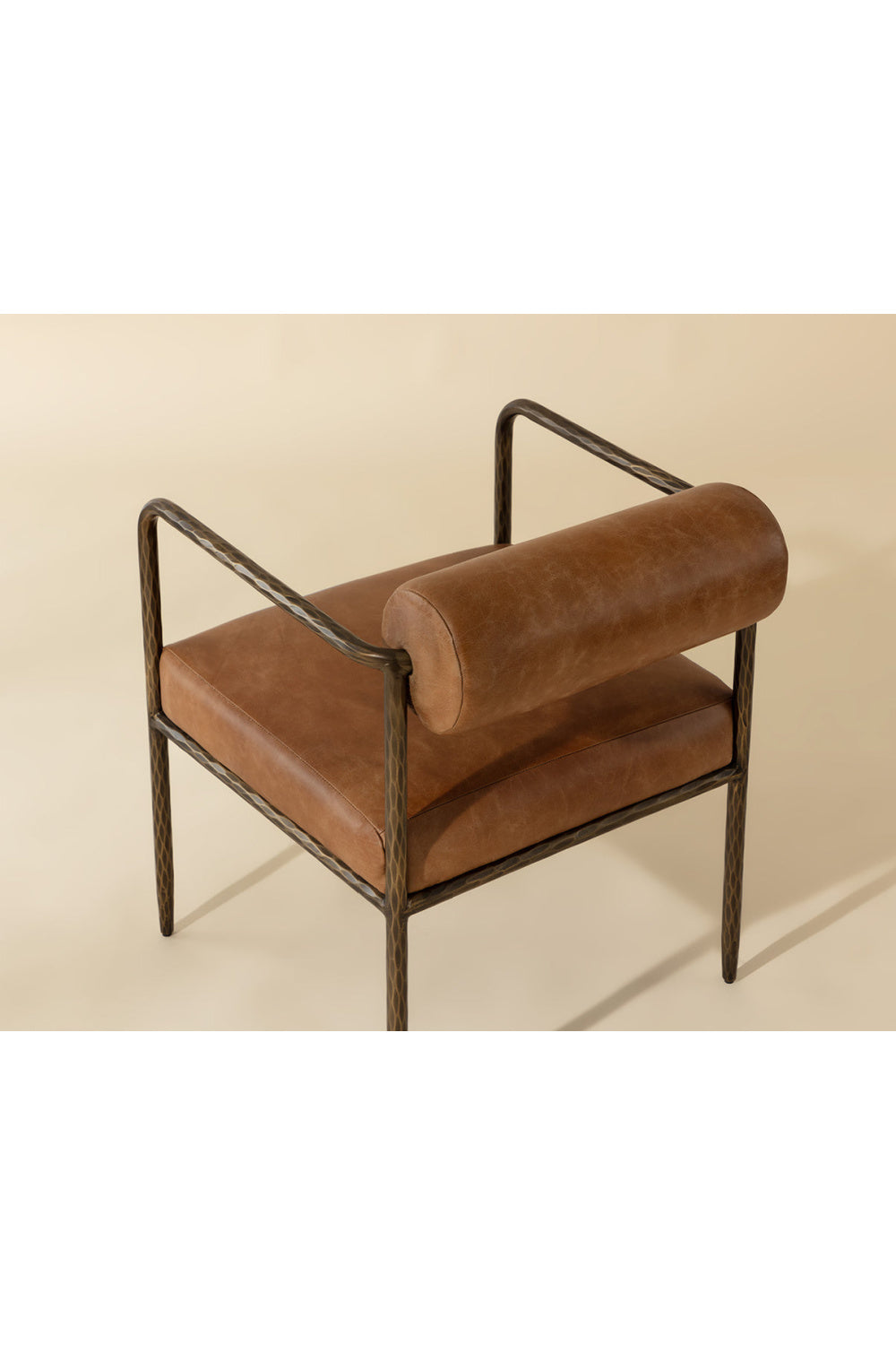 Modern European furniture - Leather Bolster-Back Dining Chair - www.oroa.com | Oroa.com
