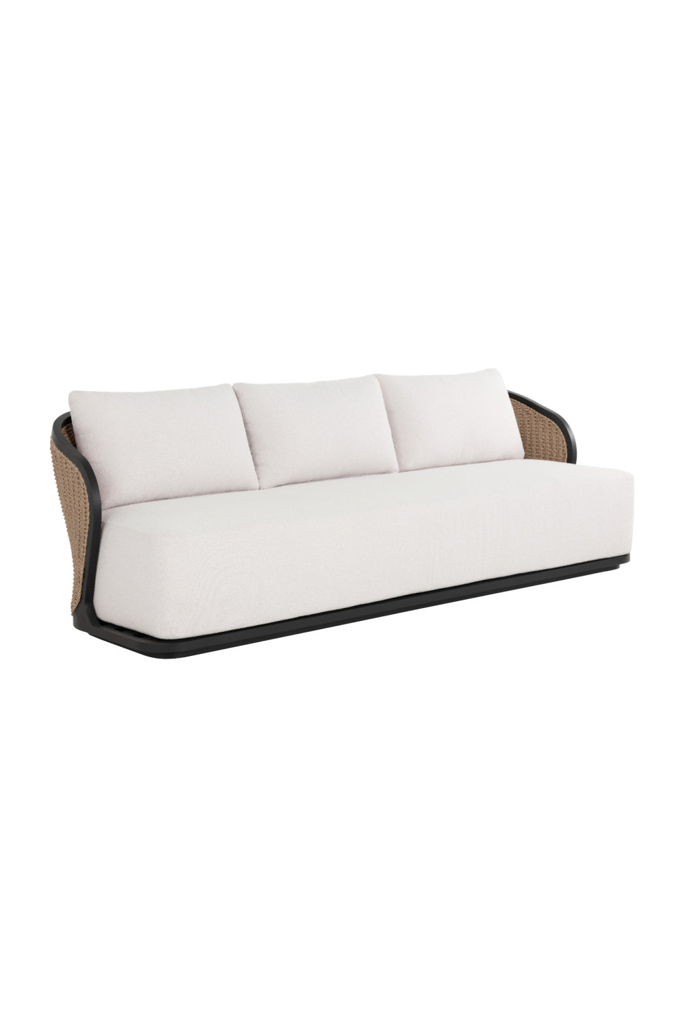 Modern European furniture - Cream Boucle Indoor/Outdoor Sofa - www.oroa.com | Oroa.com
