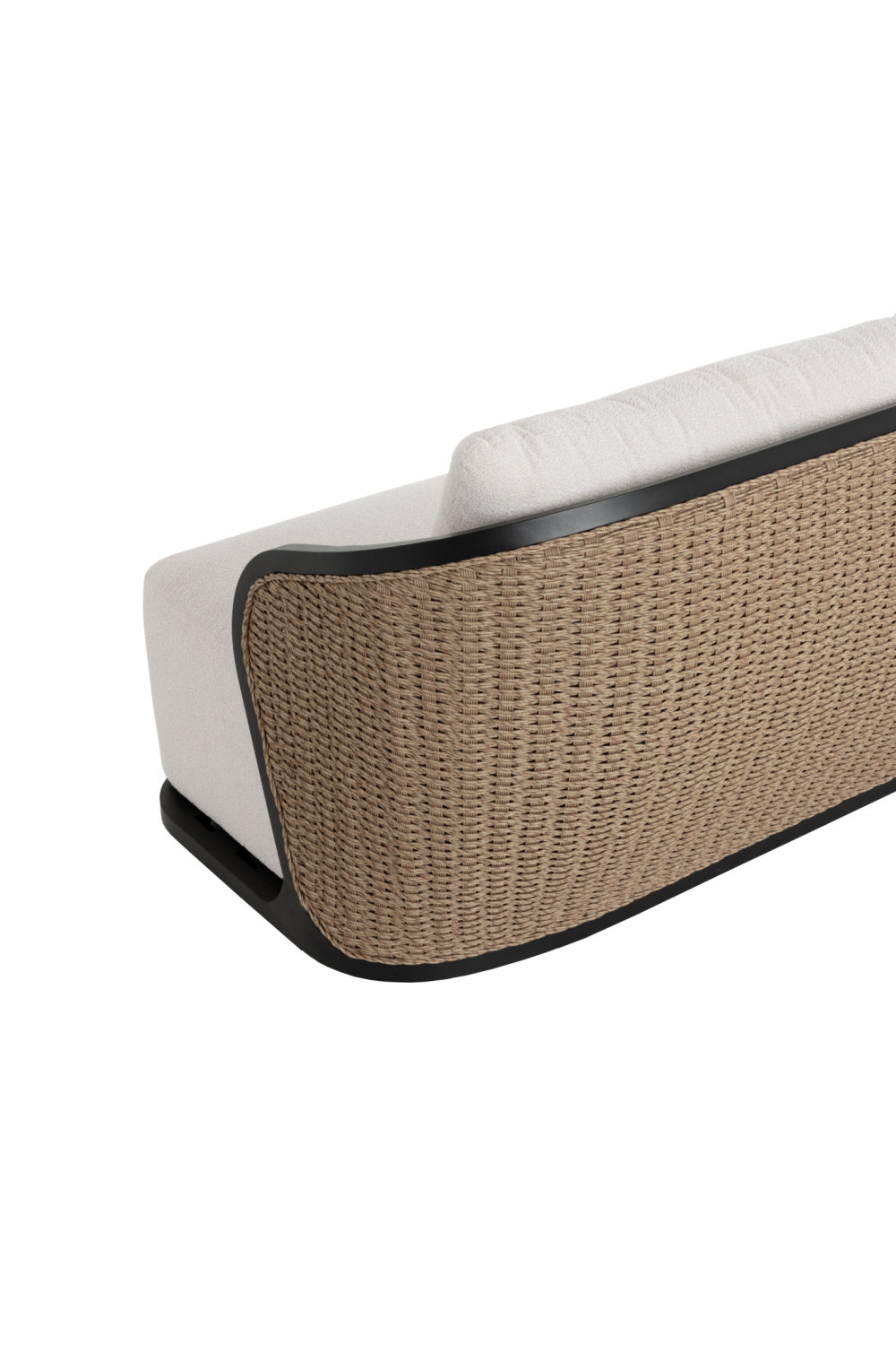 Modern European furniture - Cream Boucle Indoor/Outdoor Sofa - www.oroa.com | Oroa.com