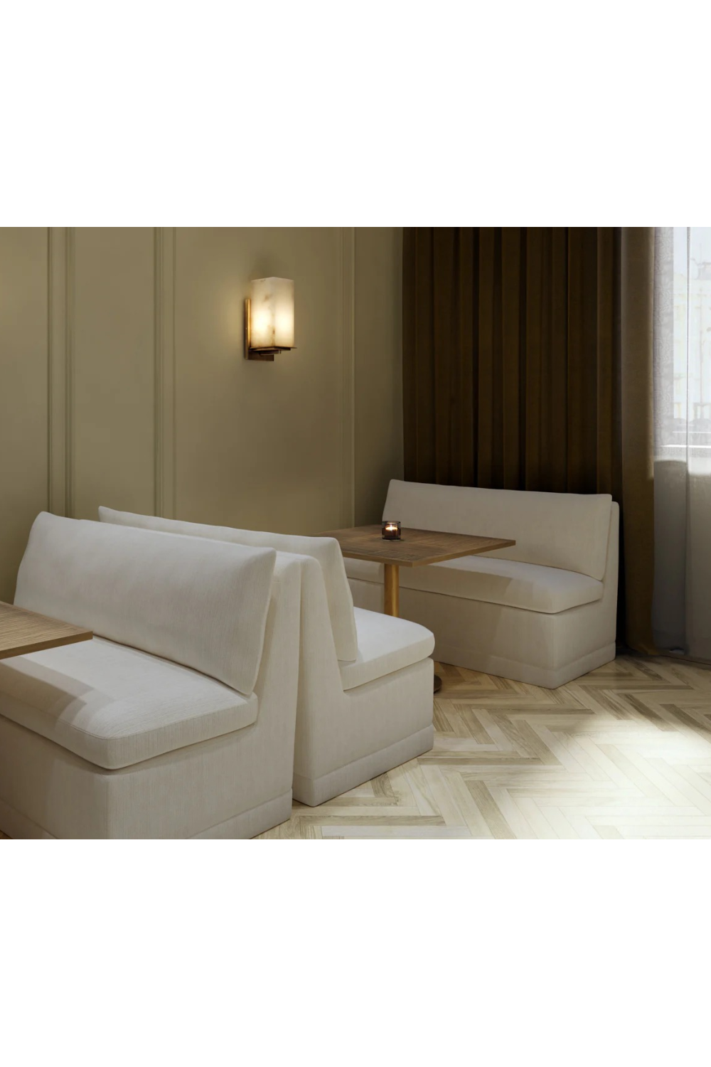 Modern European furniture - Alabaster Block Wall Lamp - www.oroa.com | Oroa.com