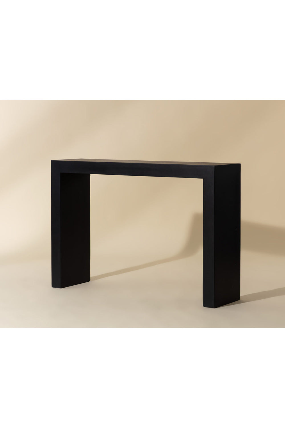 Modern European furniture - Black Minimalist Indoor/Outdoor Console Table - www.oroa.com | Oroa.com