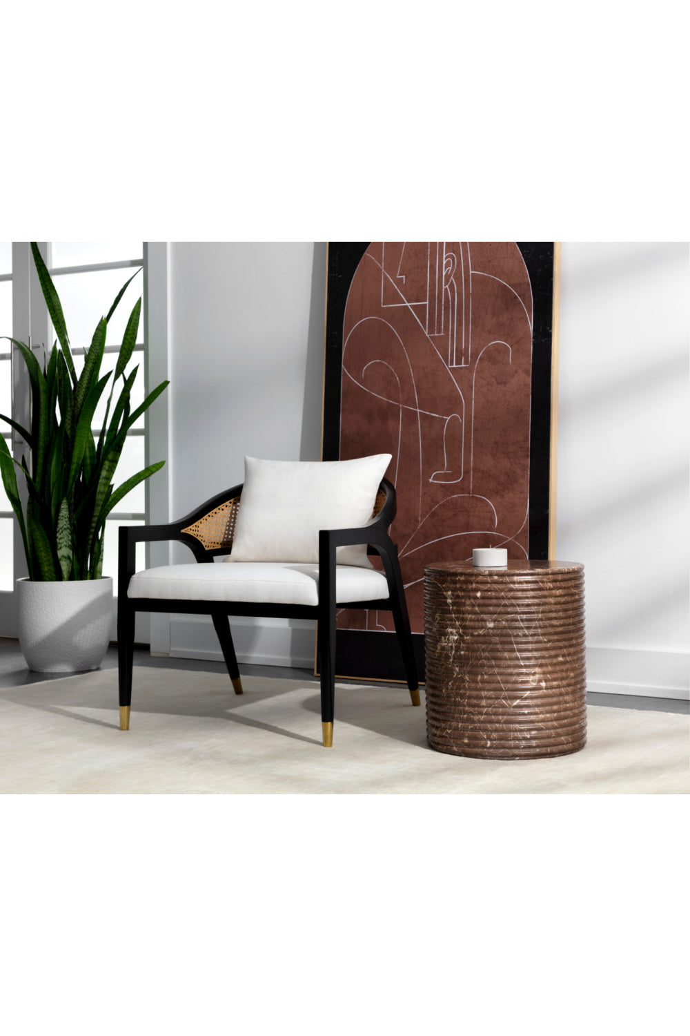 Modern European furniture - Round Indoor/Outdoor Marble Effect Dining Table - www.oroa.com | Oroa.com