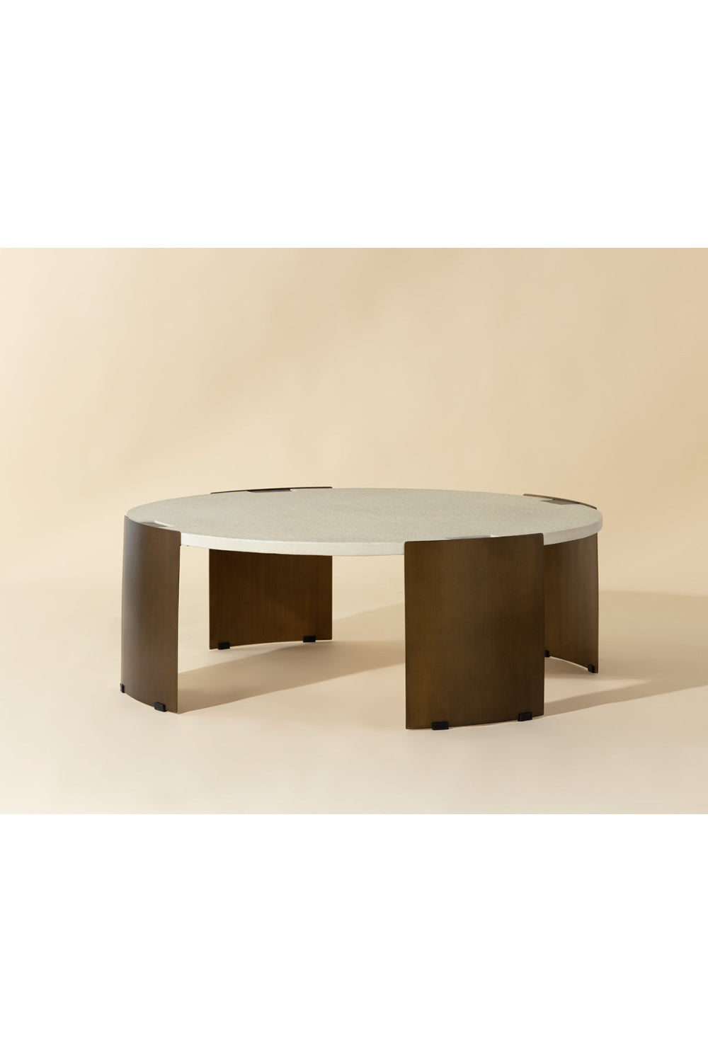 Modern European furniture - Round Concrete Indoor/Outdoor Coffee Table - www.oroa.com | Oroa.com