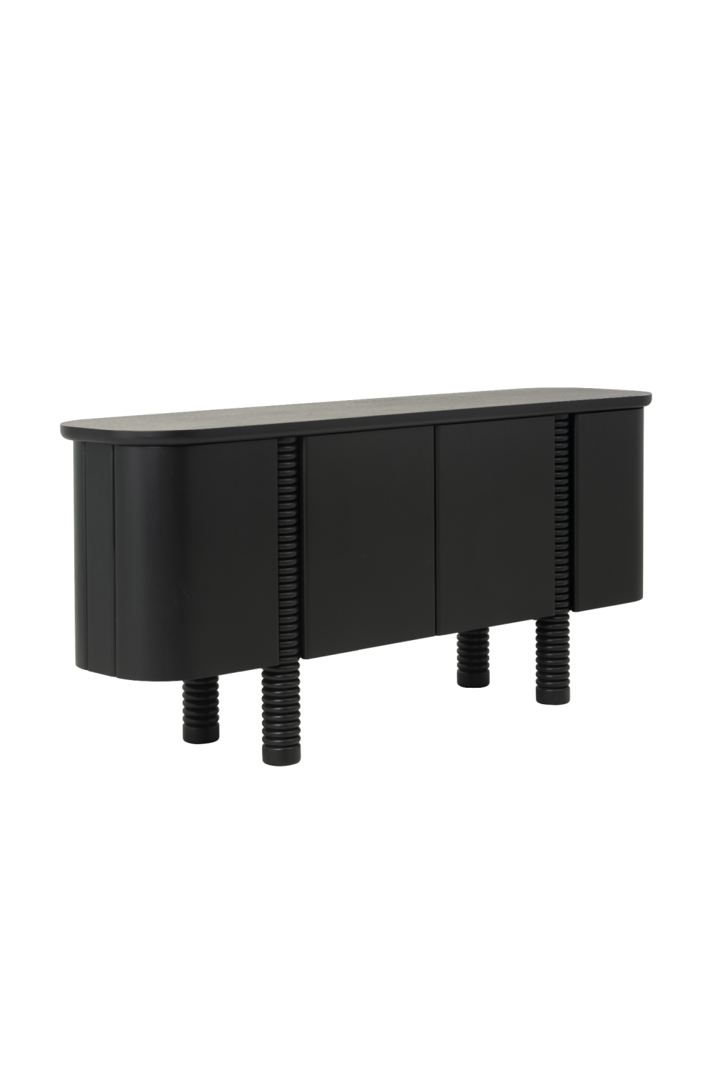 Modern European furniture - Black Oak 4-Door Sideboard - www.oroa.com | Oroa.com