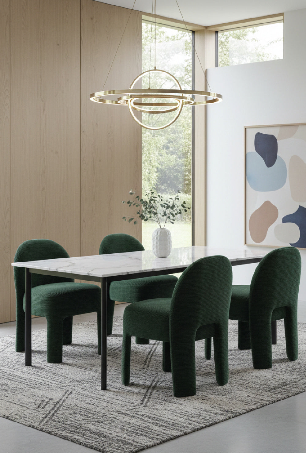 Modern European furniture - Ribbed Fabric Dining Chair - www.oroa.com | Oroa.com