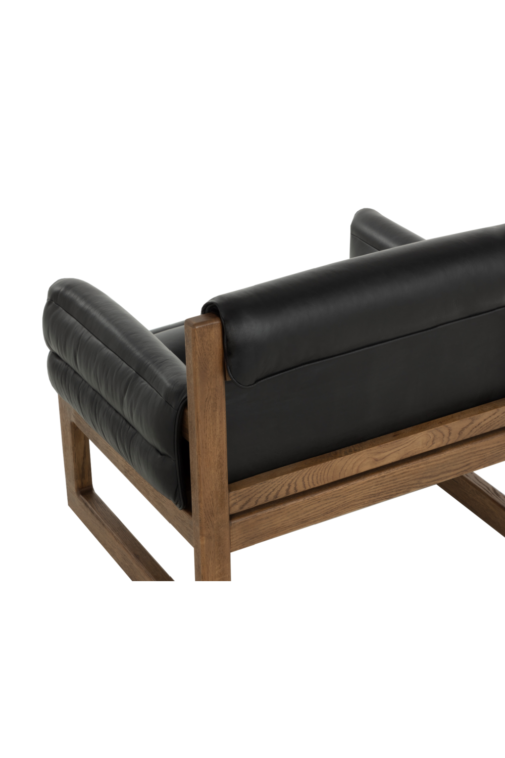 Modern European furniture - Tufted Black Leather Lounge Chair - www.oroa.com | Oroa.com