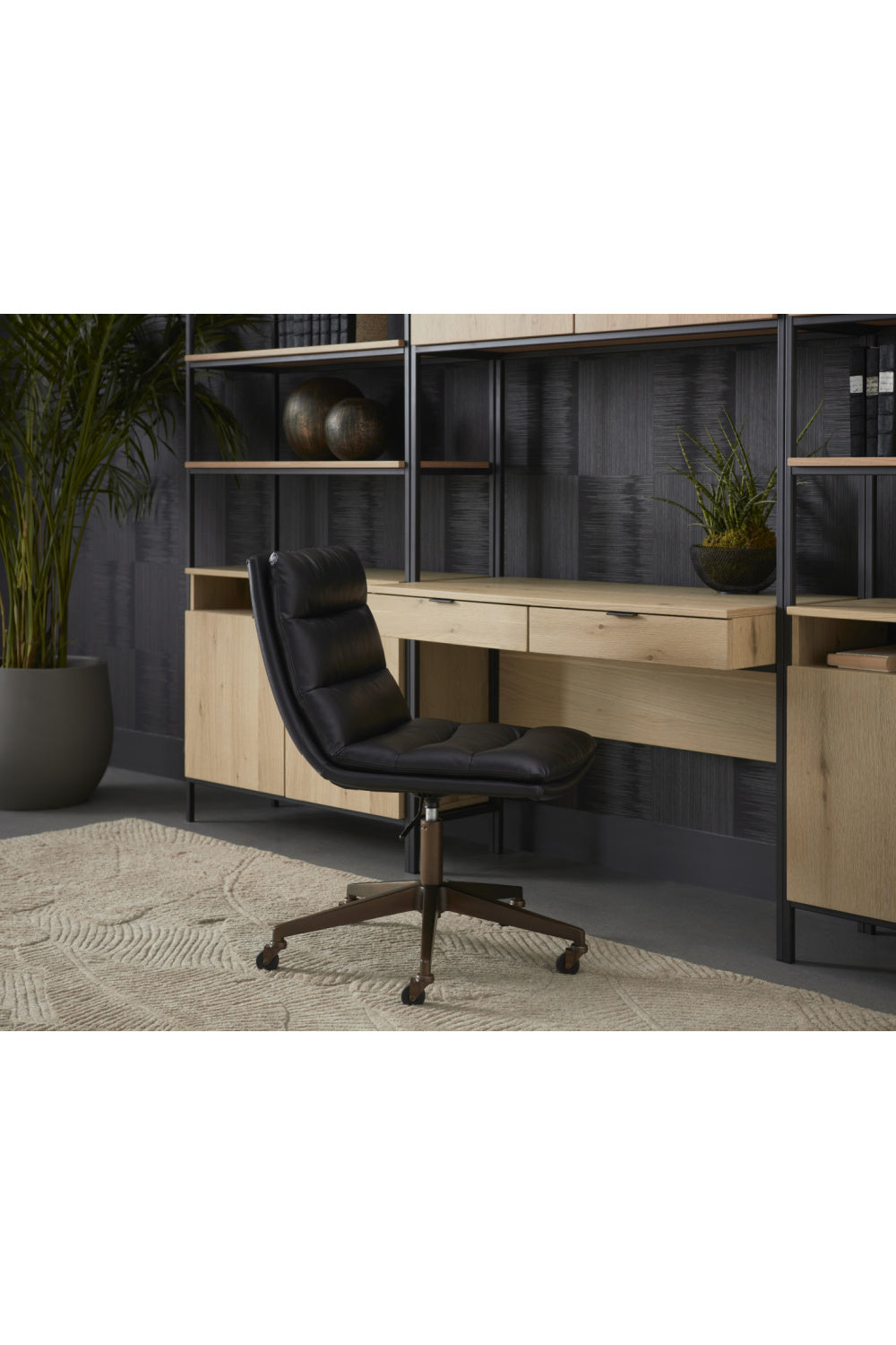 Modern European furniture - Padded Swivel Office Chair - www.oroa.com | Oroa.com