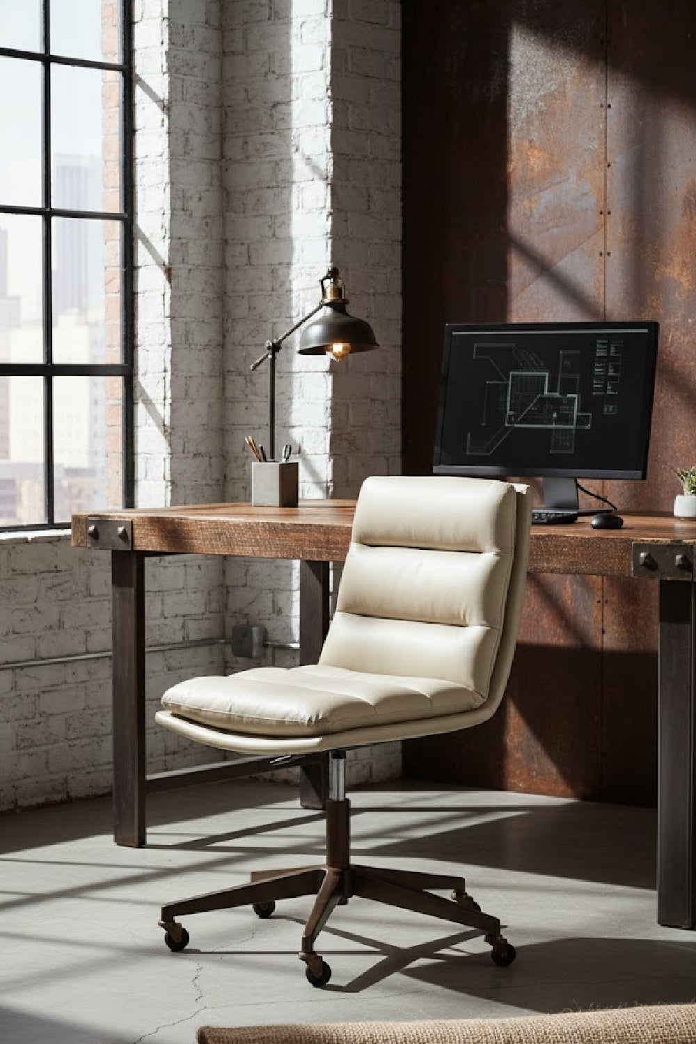 Modern European furniture - Padded Swivel Office Chair - www.oroa.com | Oroa.com