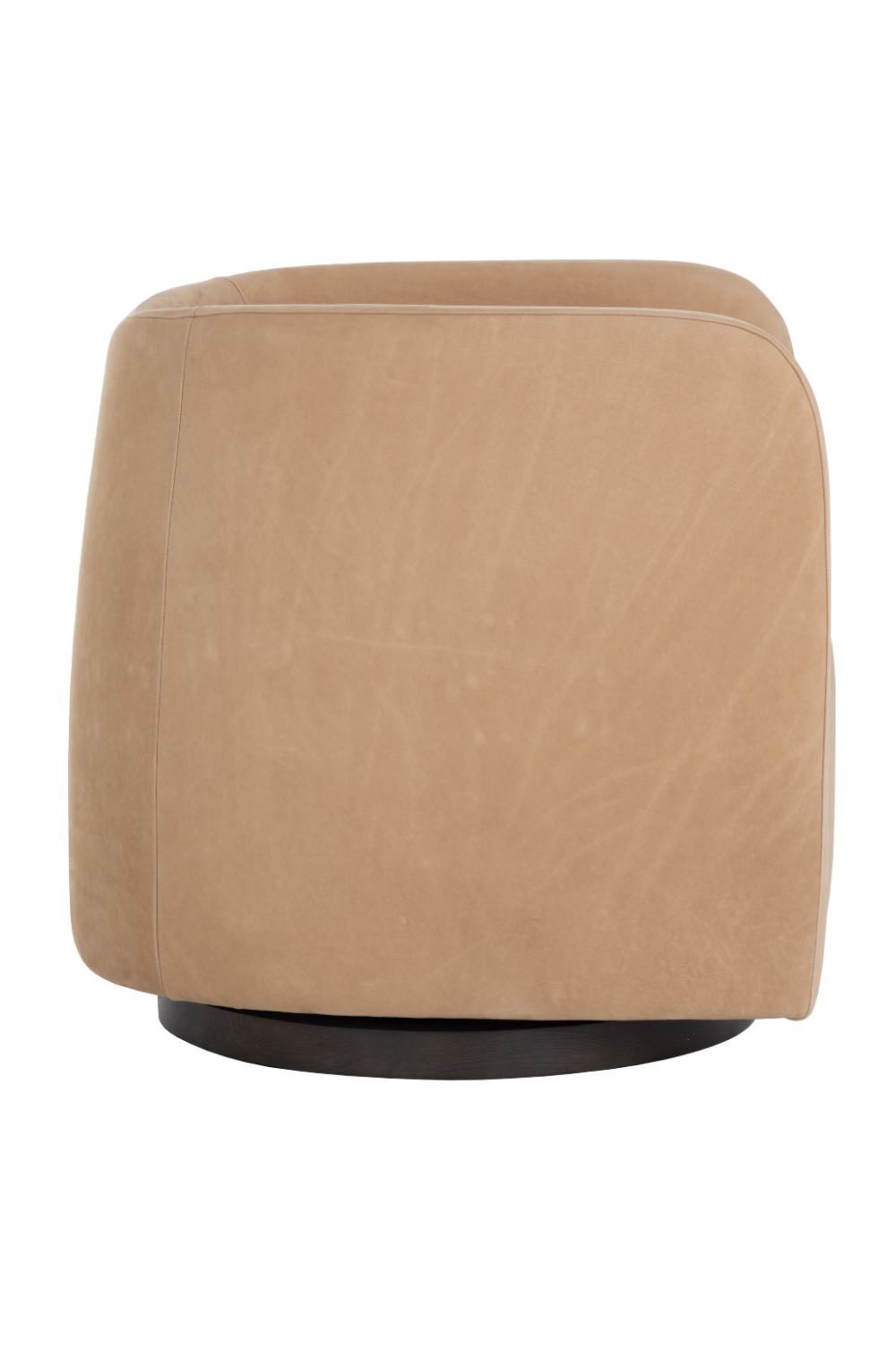 Modern European furniture - Nubuck Leather Swivel Lounge Chair - www.oroa.com | Oroa.com