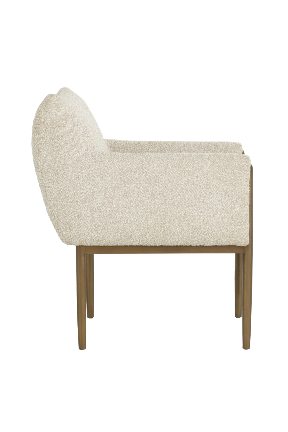 Bronze Legged Dining Armchair Modern European furniture - www.oroa.com | Oroa.com