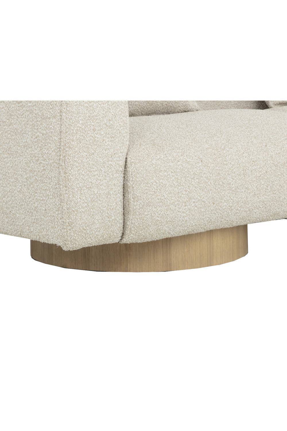 Modern European furniture - Round Oak Base Sofa - www.oroa.com | Oroa.com