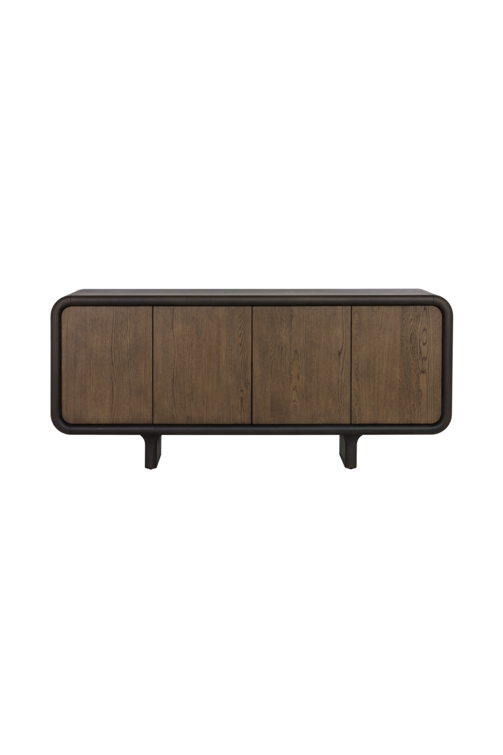 Modern European furniture - Brown Oak 4-Door Sideboard - www.oroa.com | Oroa.com