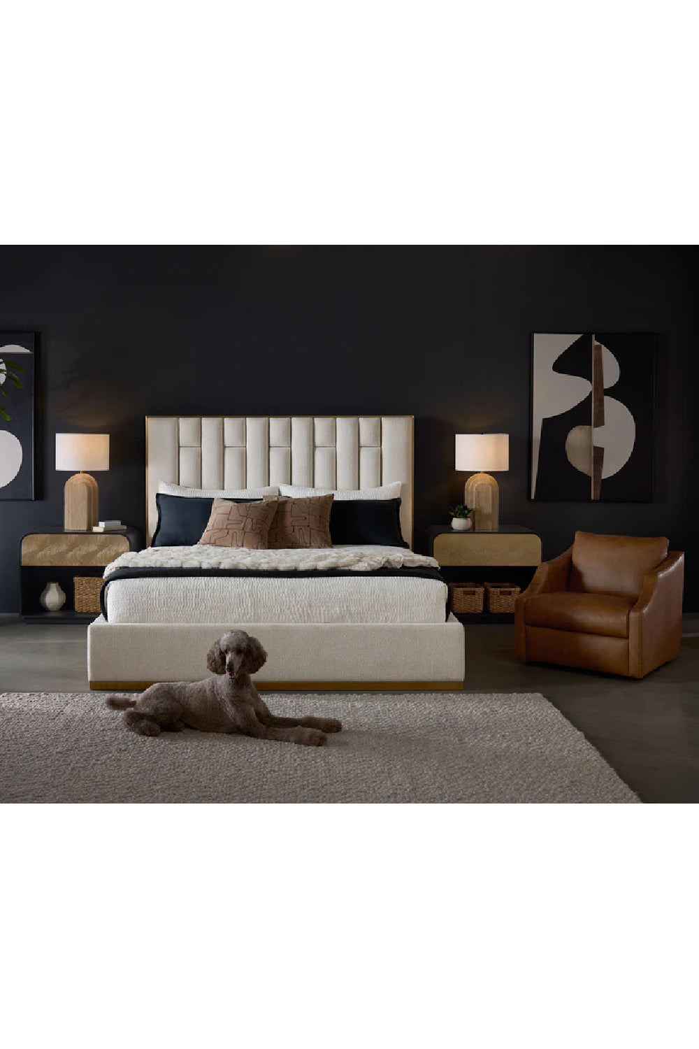 Modern European furniture - Leather Sloped-Arm Swivel Lounge Chair - www.oroa.com | Oroa.com