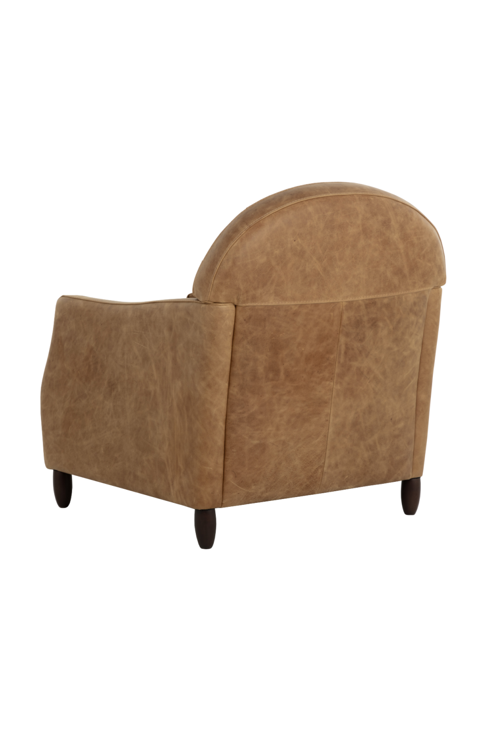 Modern European furniture - Brown Italian Leather Lounge Chair - www.oroa.com | Oroa.com
