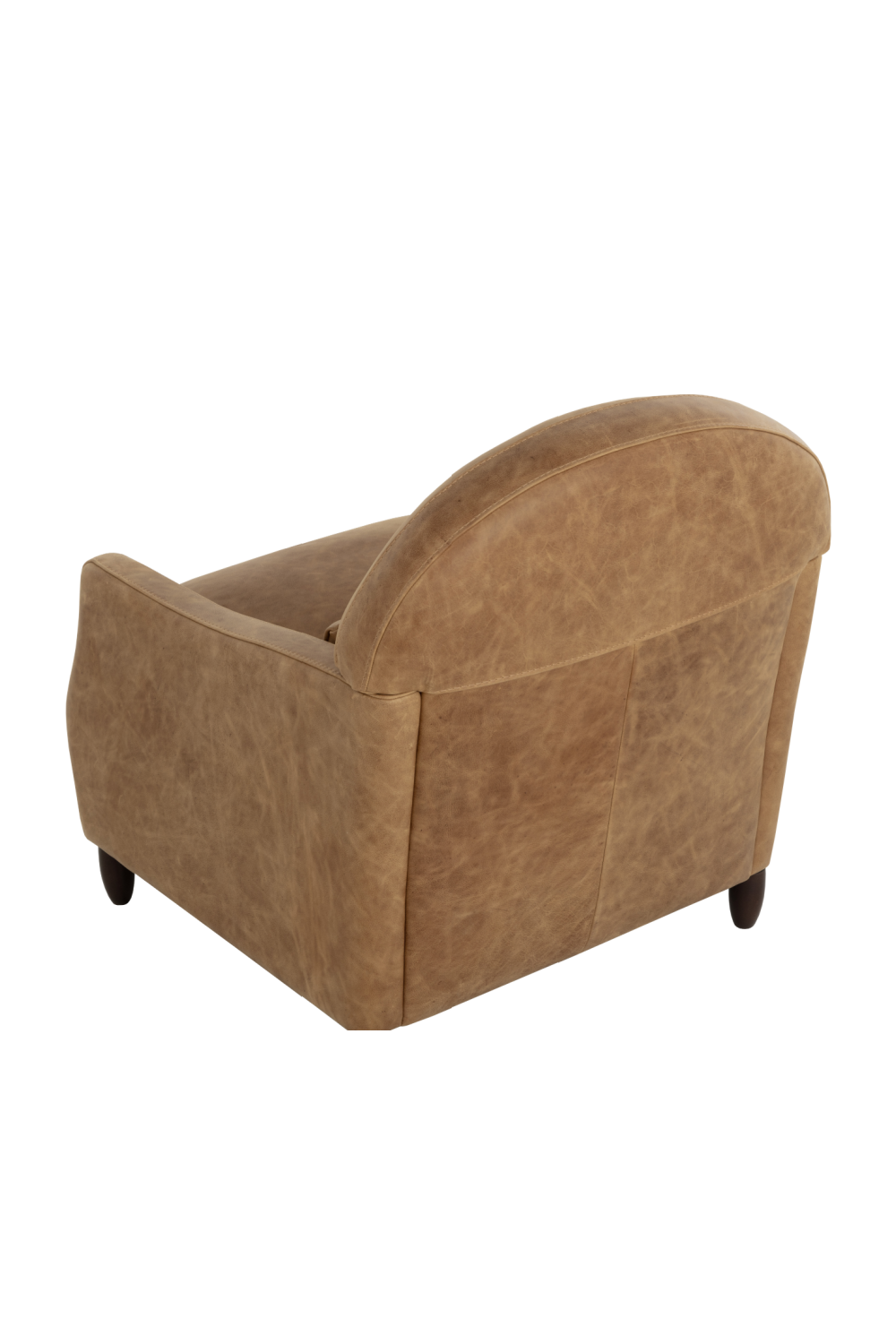 Modern European furniture - Brown Italian Leather Lounge Chair - www.oroa.com | Oroa.com