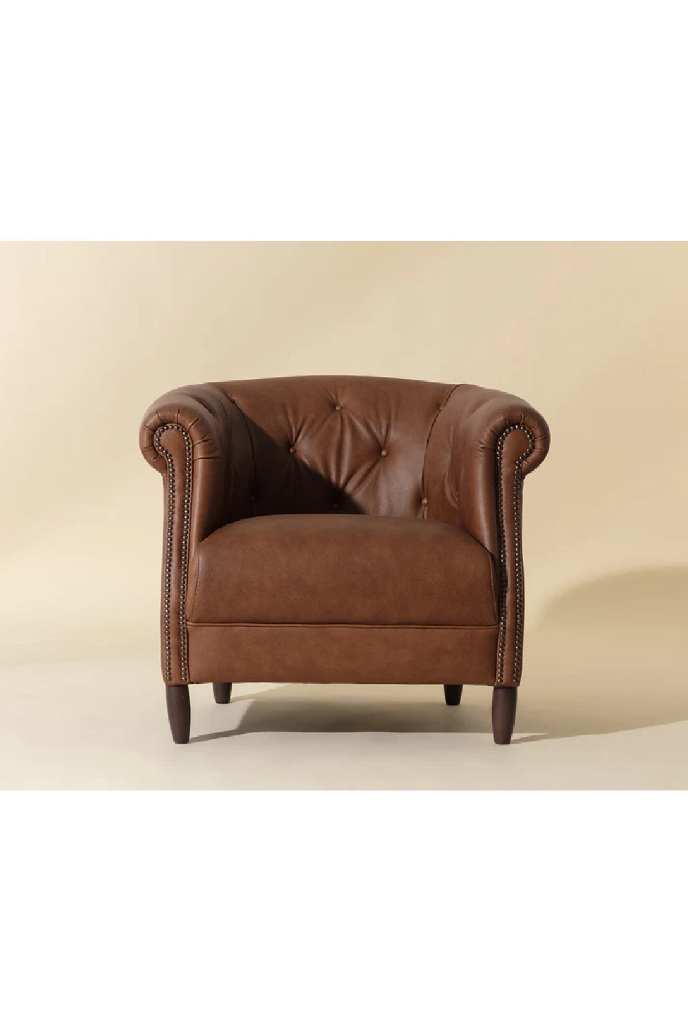 Modern European furniture - Leather Chesterfield Lounge Chair - www.oroa.com | Oroa.com