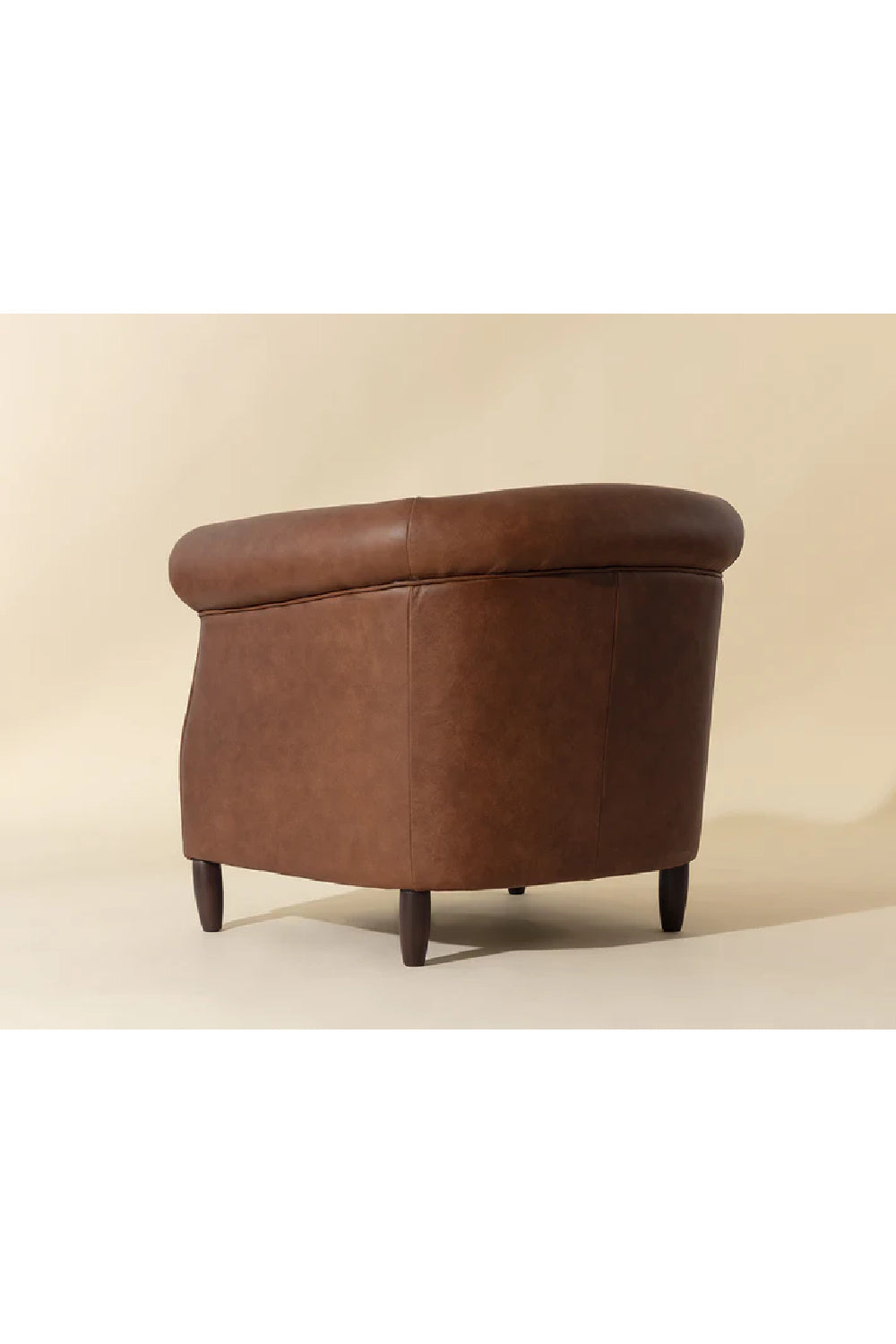 Modern European furniture - Leather Chesterfield Lounge Chair - www.oroa.com | Oroa.com
