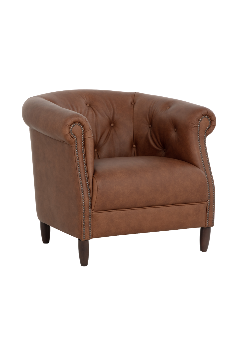 Modern European furniture - Leather Chesterfield Lounge Chair - www.oroa.com | Oroa.com